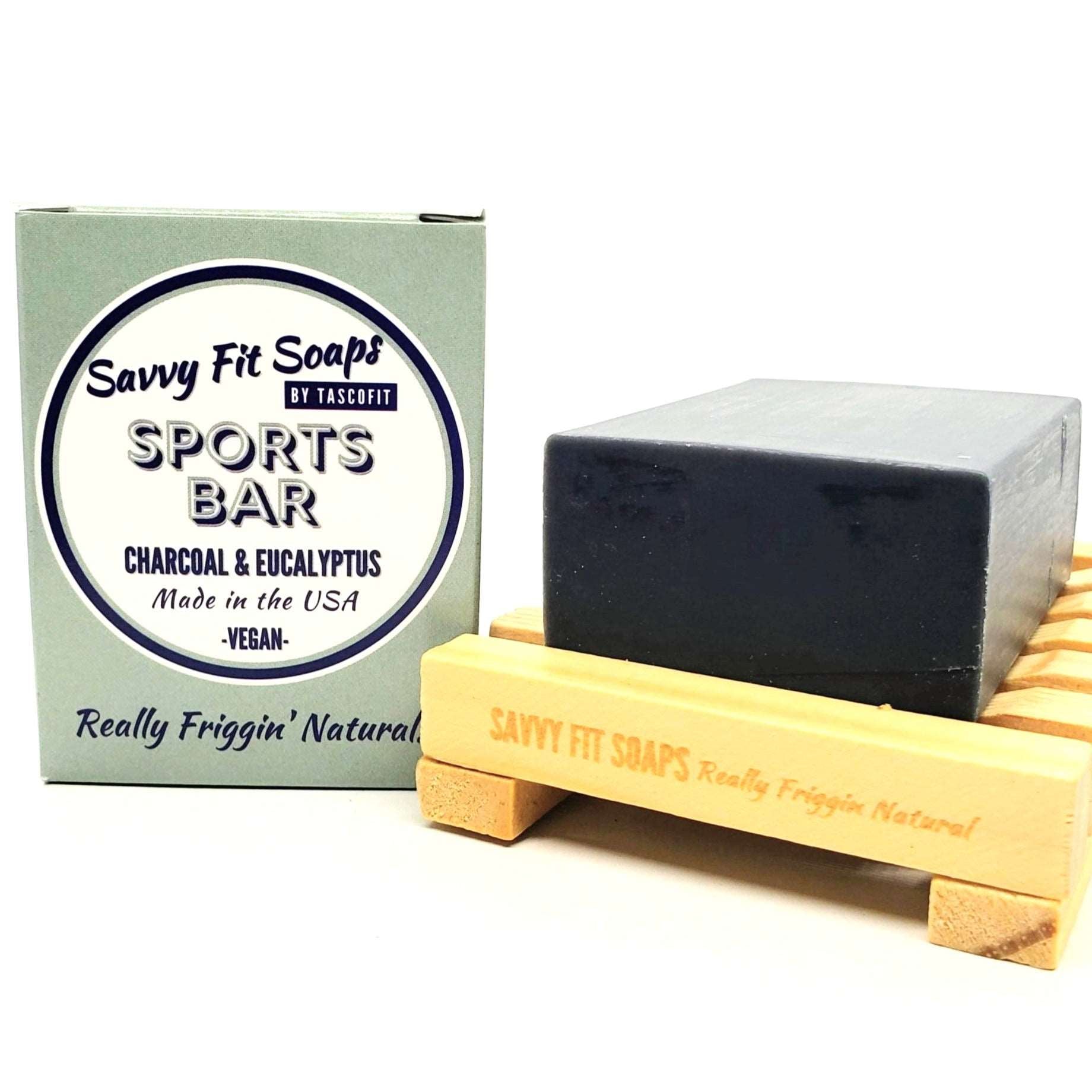 Sports Bar Soap Trio - Charcoal & Eucalyptus - 3 Pack
