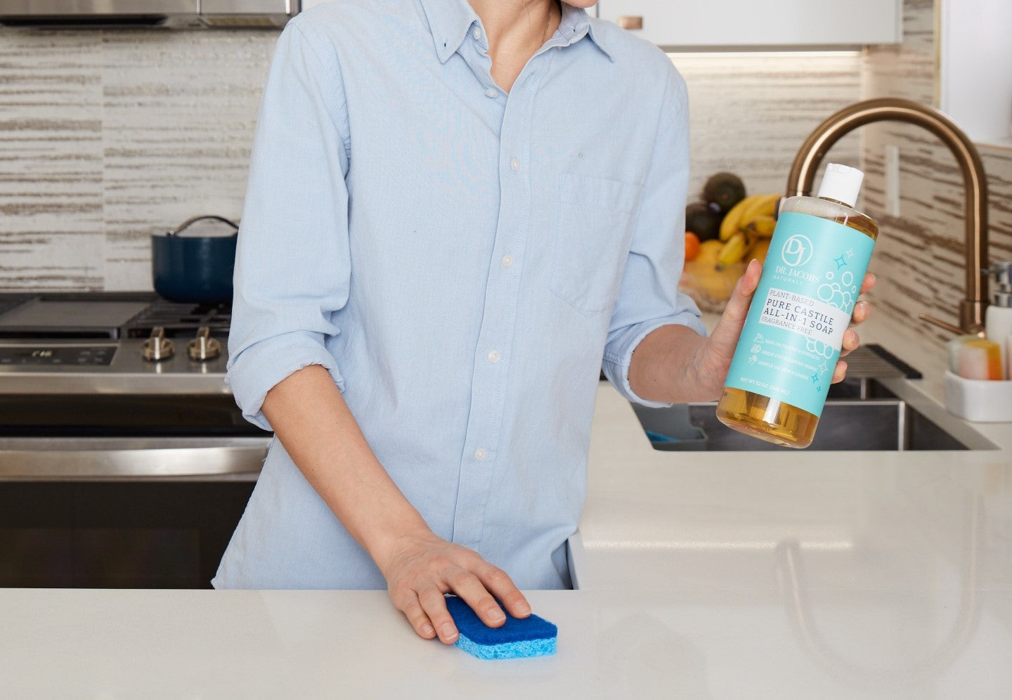Fragrance-Free Castile Soap All-In-One - Thin Formula