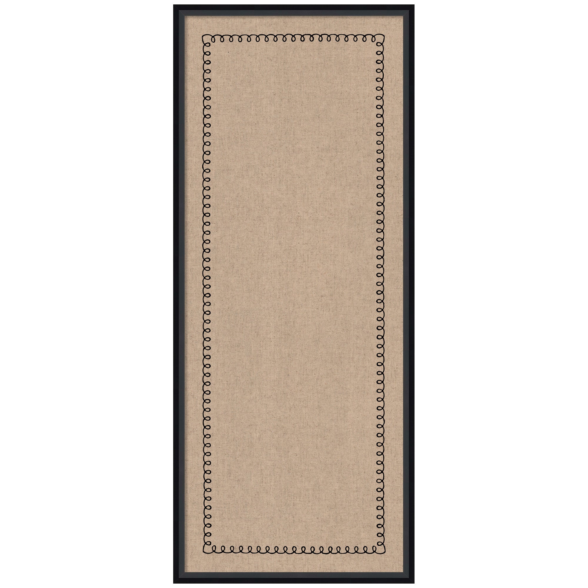 Pinboard Black Scallop Print