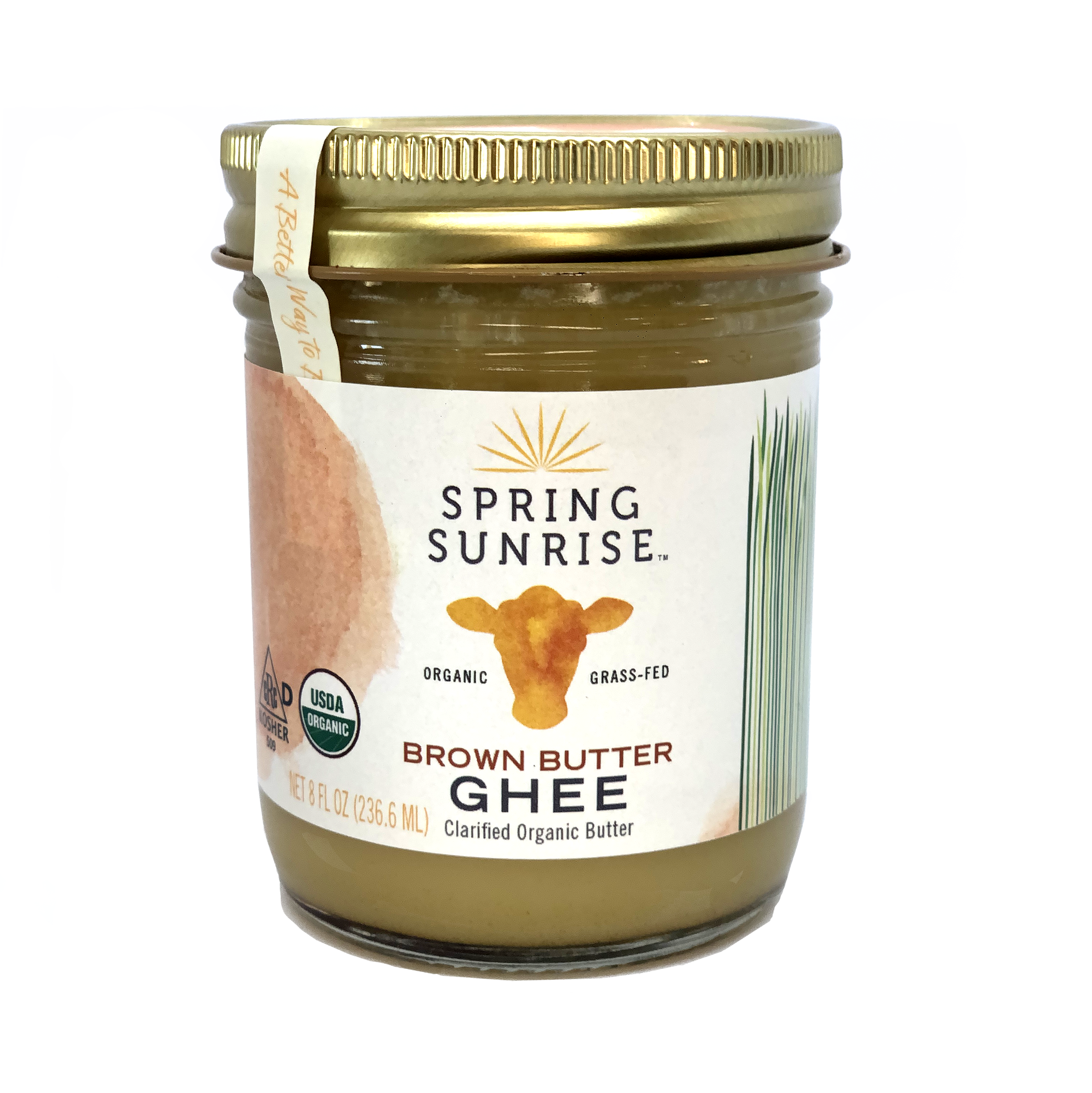 Brown Butter Organic Grass Fed Ghee