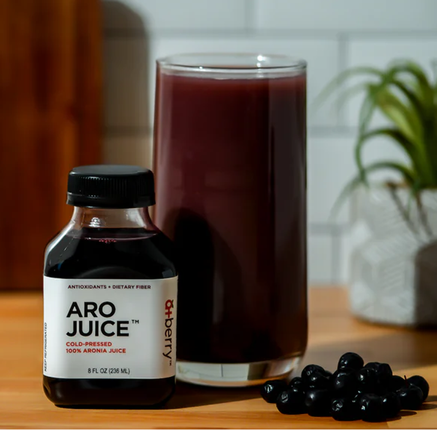 12 Pack AroJuice - Best Tasting Aronia Juice, Best Antioxidant Juice. Best Fruit Juice for Family