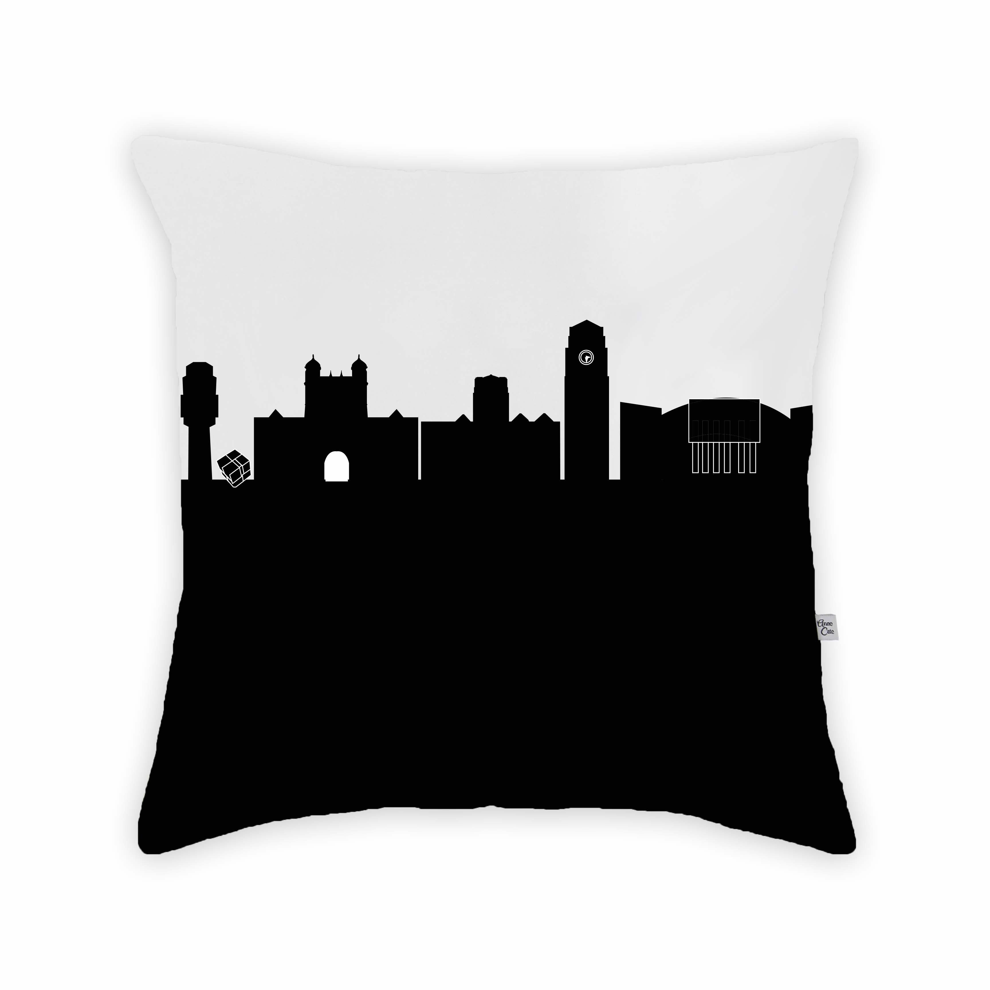 Skyline City Charm 16" by 16" Throw Pillow - Choose Your City