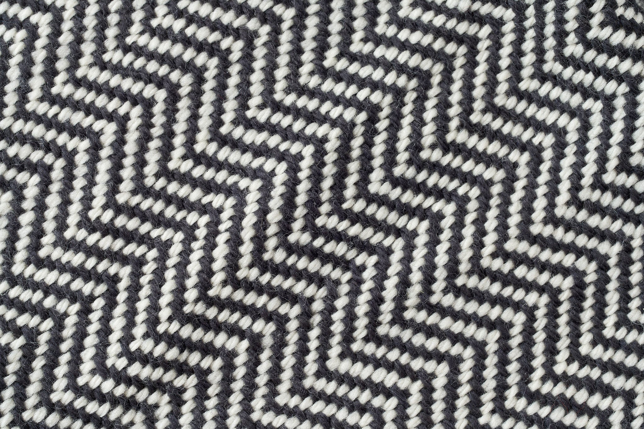 Wool Throw Blanket USA Climate Beneficial - Chevron