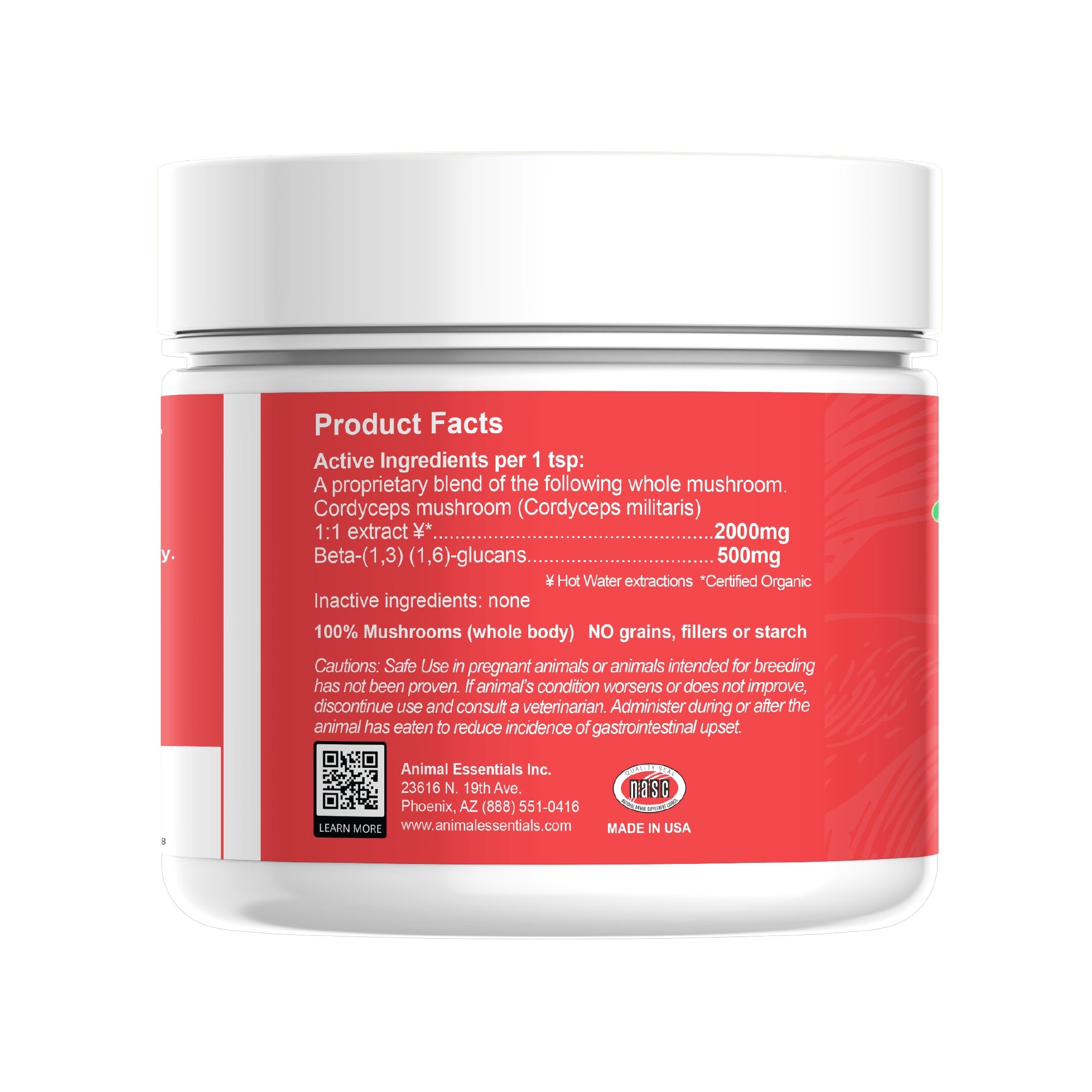 Pet Energy Cordyceps Mushroom Powder - Boost Stamina