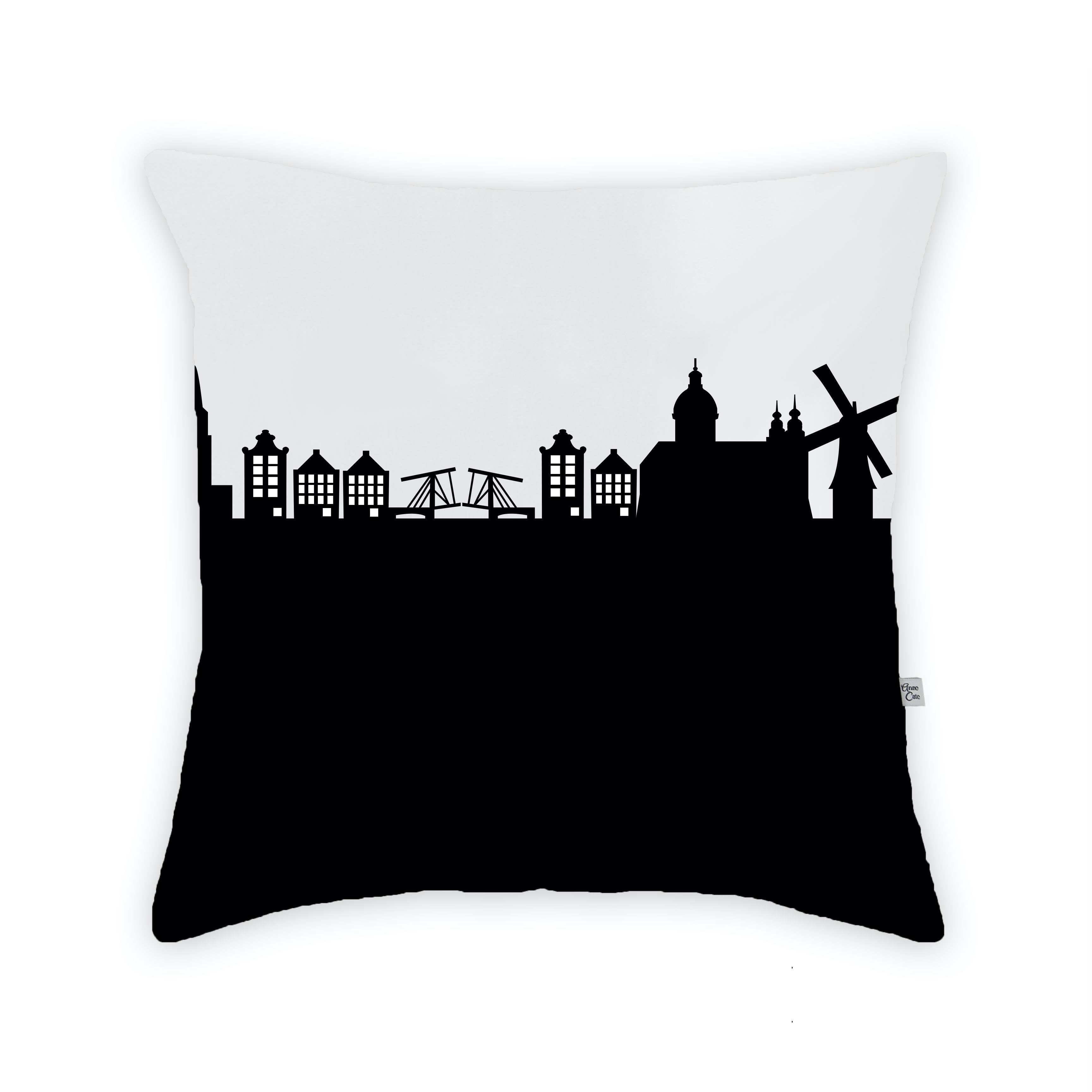 Skyline City Charm 16" by 16" Throw Pillow - Choose Your City
