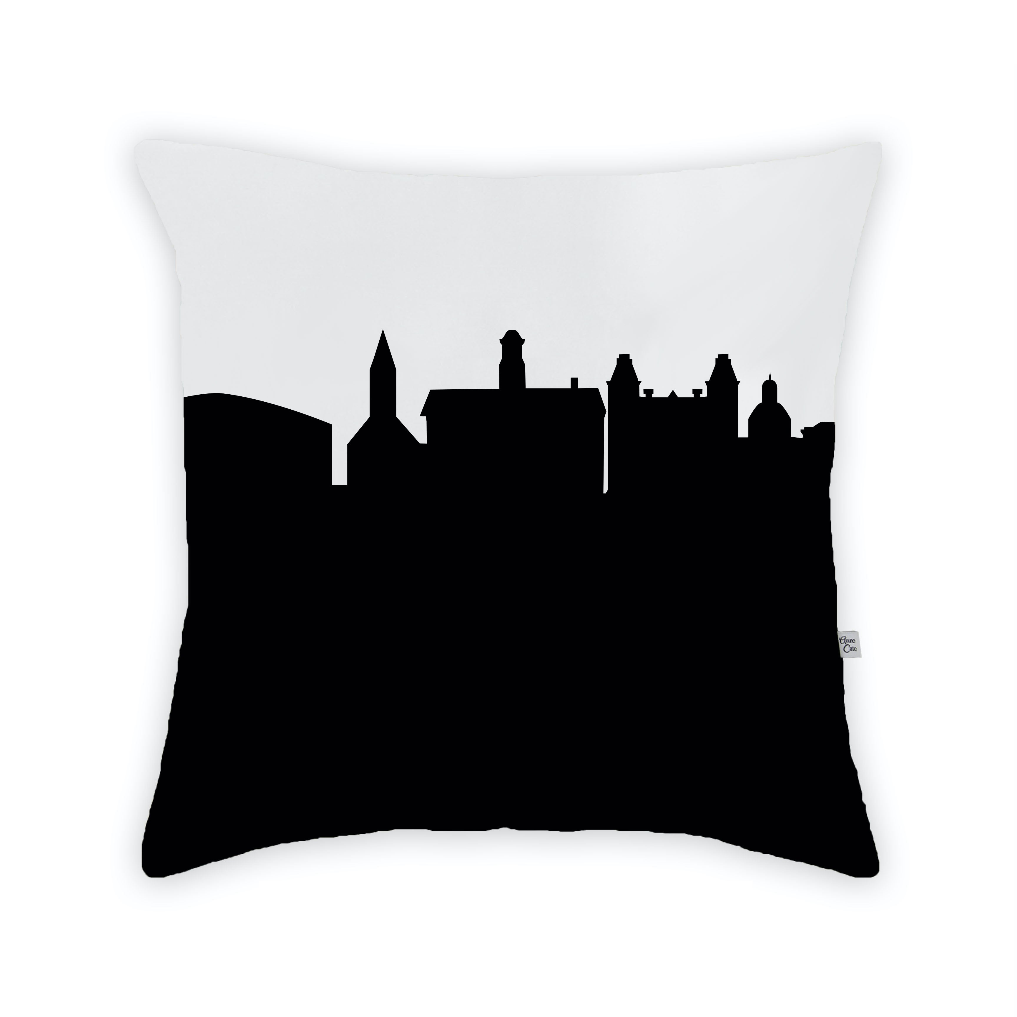Skyline City Charm 16" by 16" Throw Pillow - Choose Your City