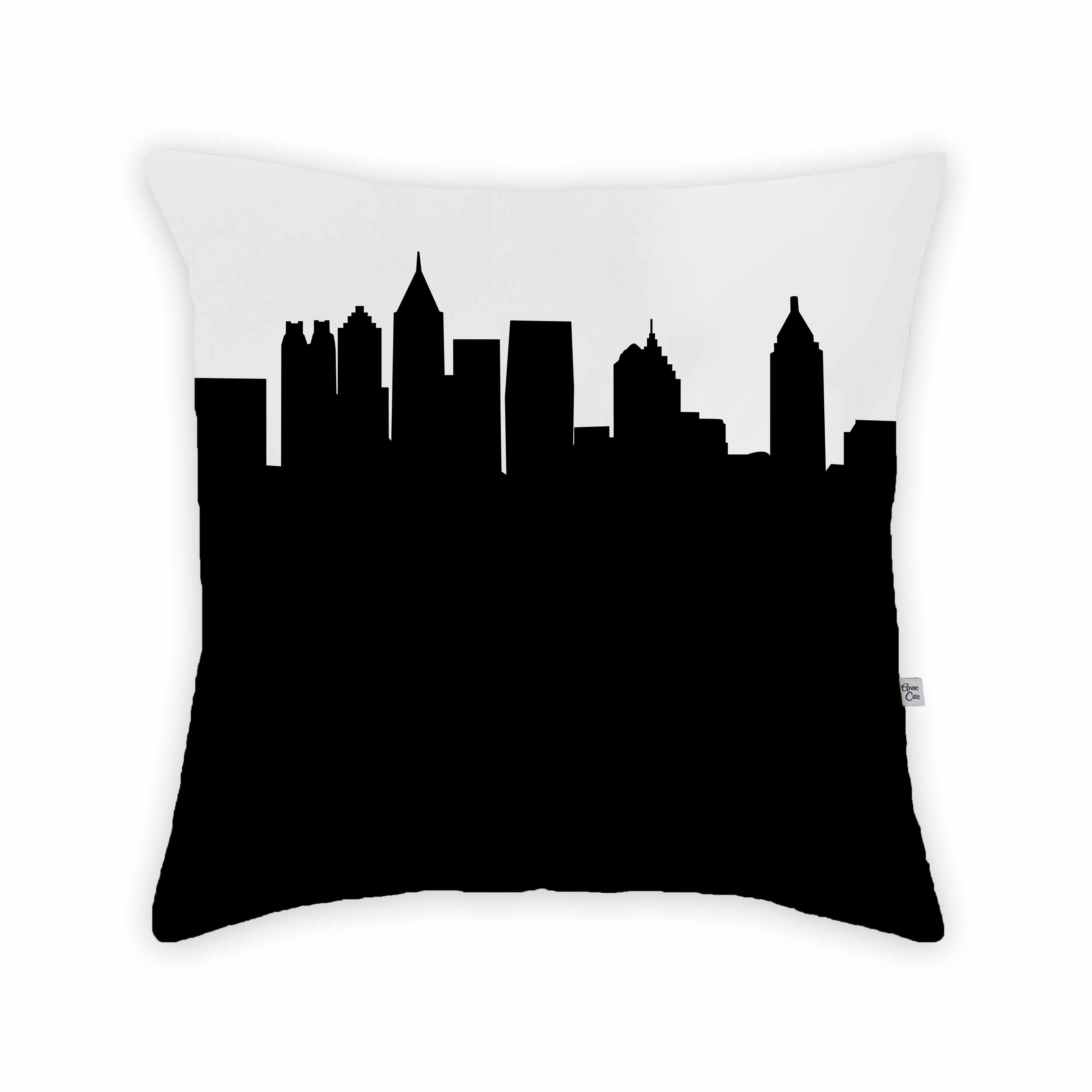 Skyline City Charm 16" by 16" Throw Pillow - Choose Your City