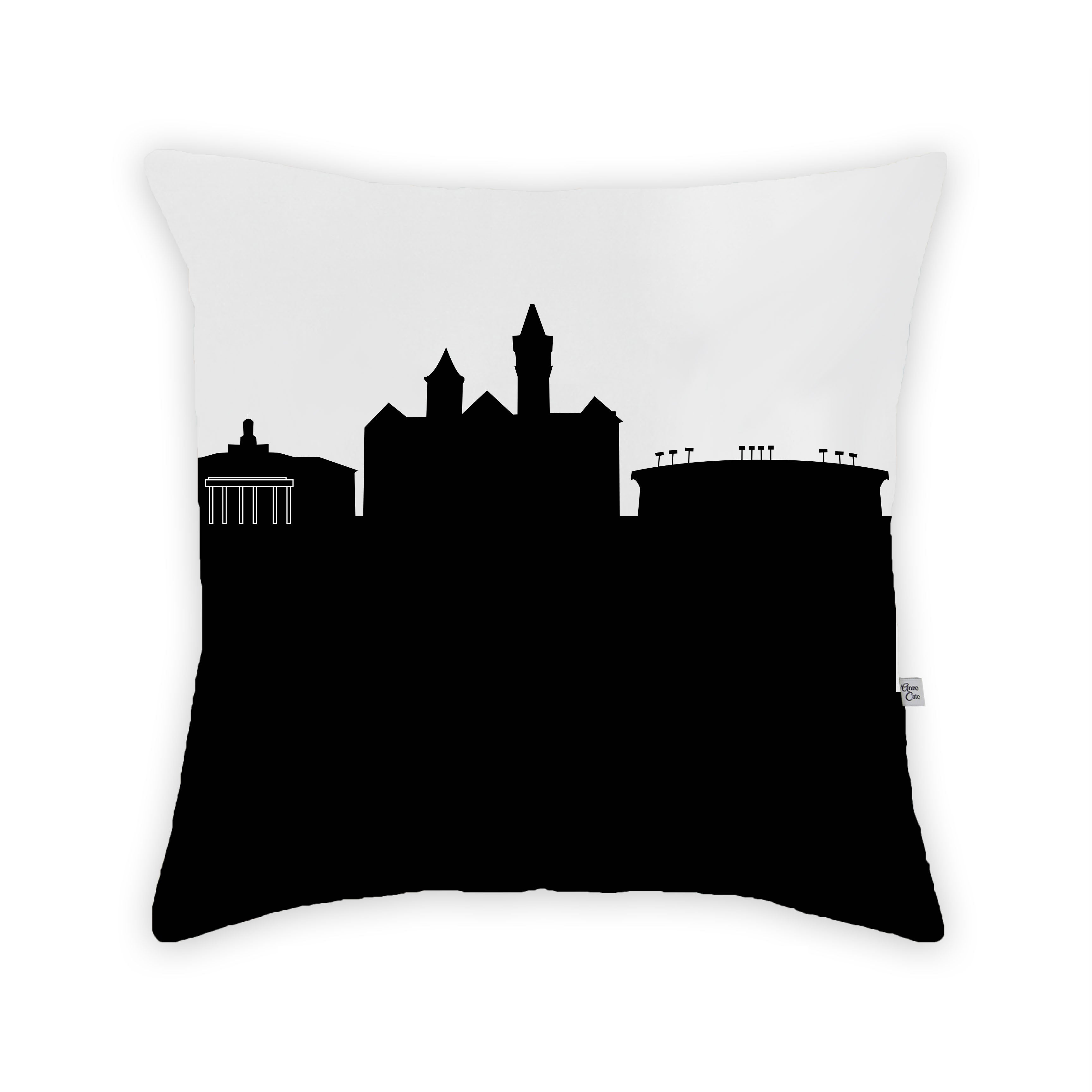 Skyline City Charm 16" by 16" Throw Pillow - Choose Your City