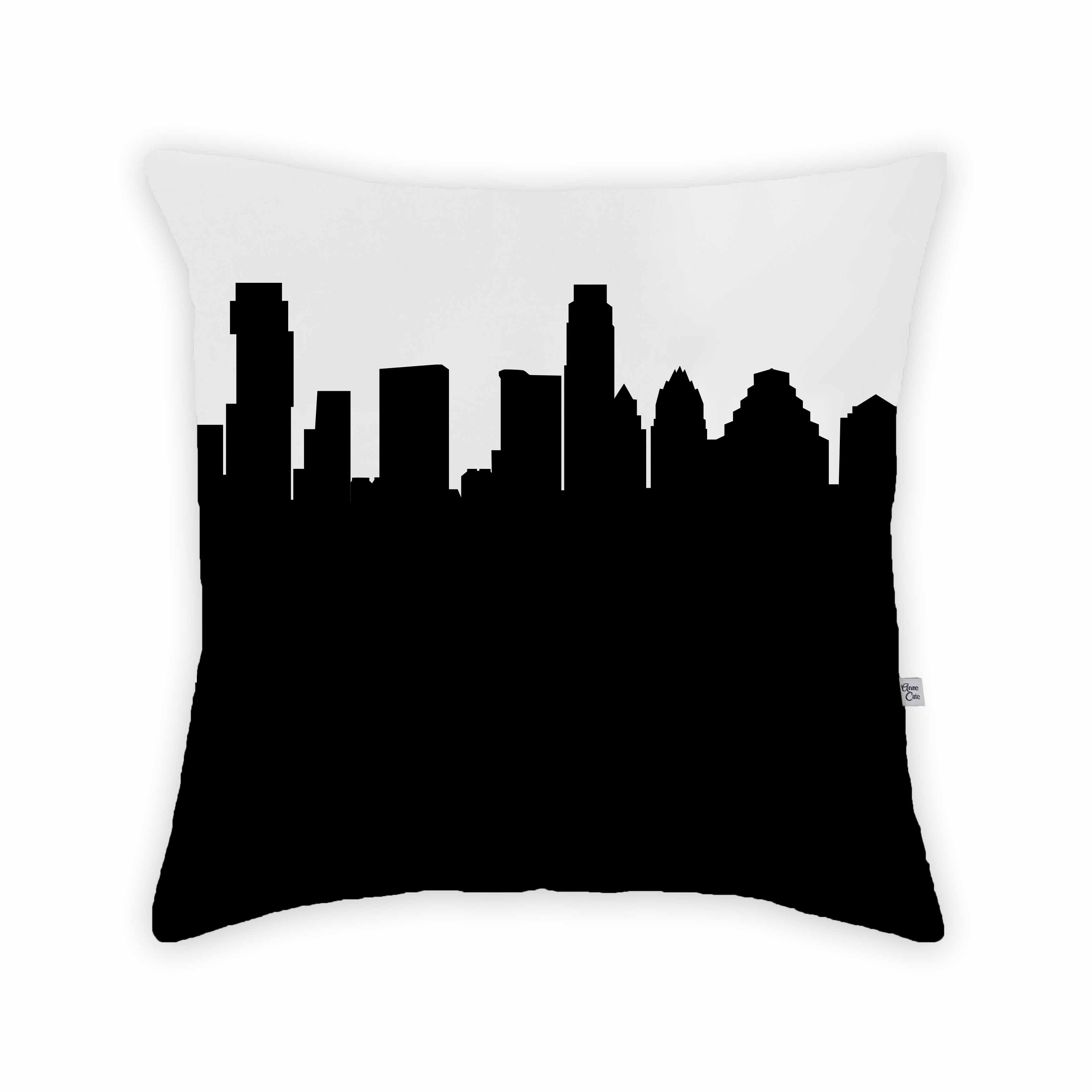 Skyline City Charm 16" by 16" Throw Pillow - Choose Your City