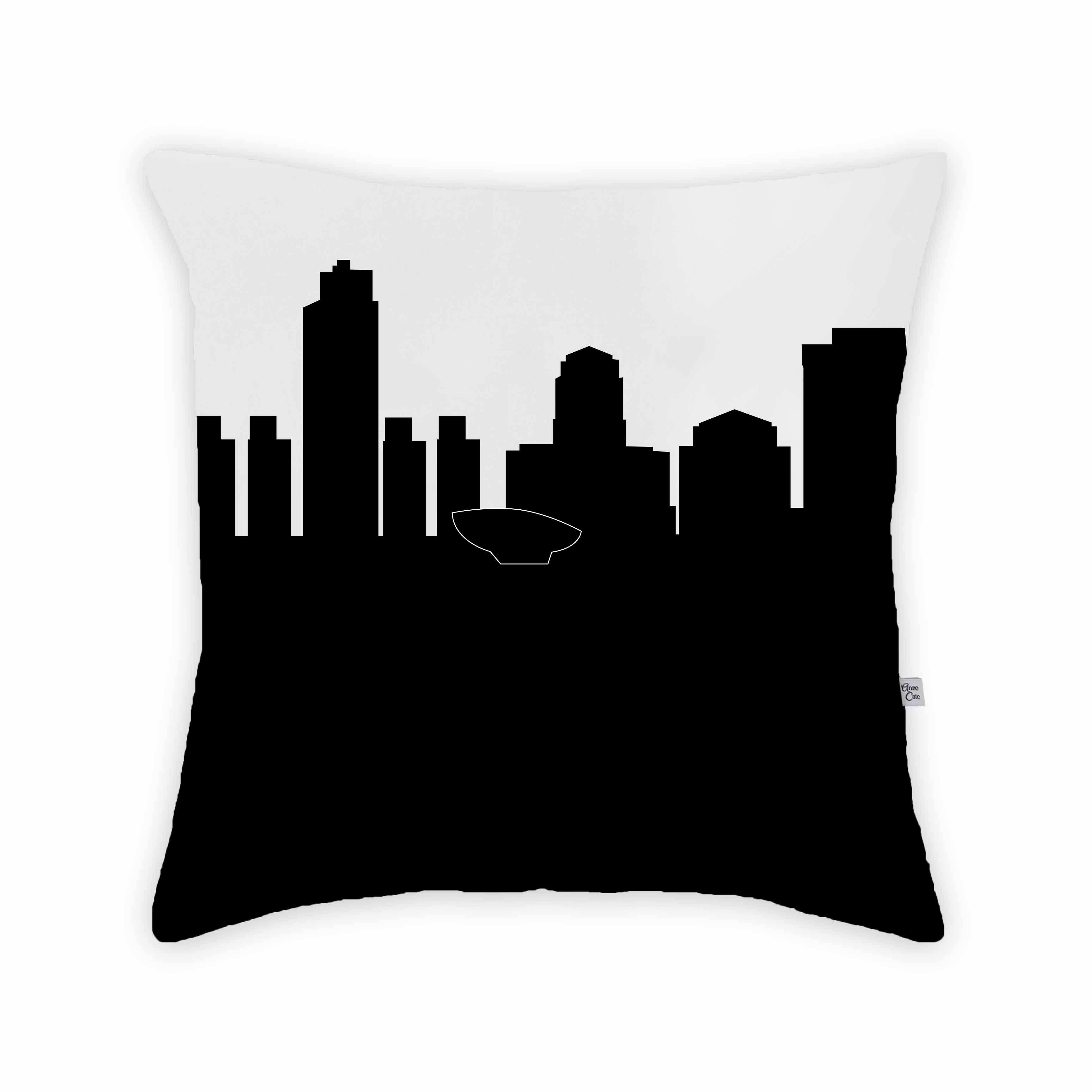 Skyline City Charm 16" by 16" Throw Pillow - Choose Your City