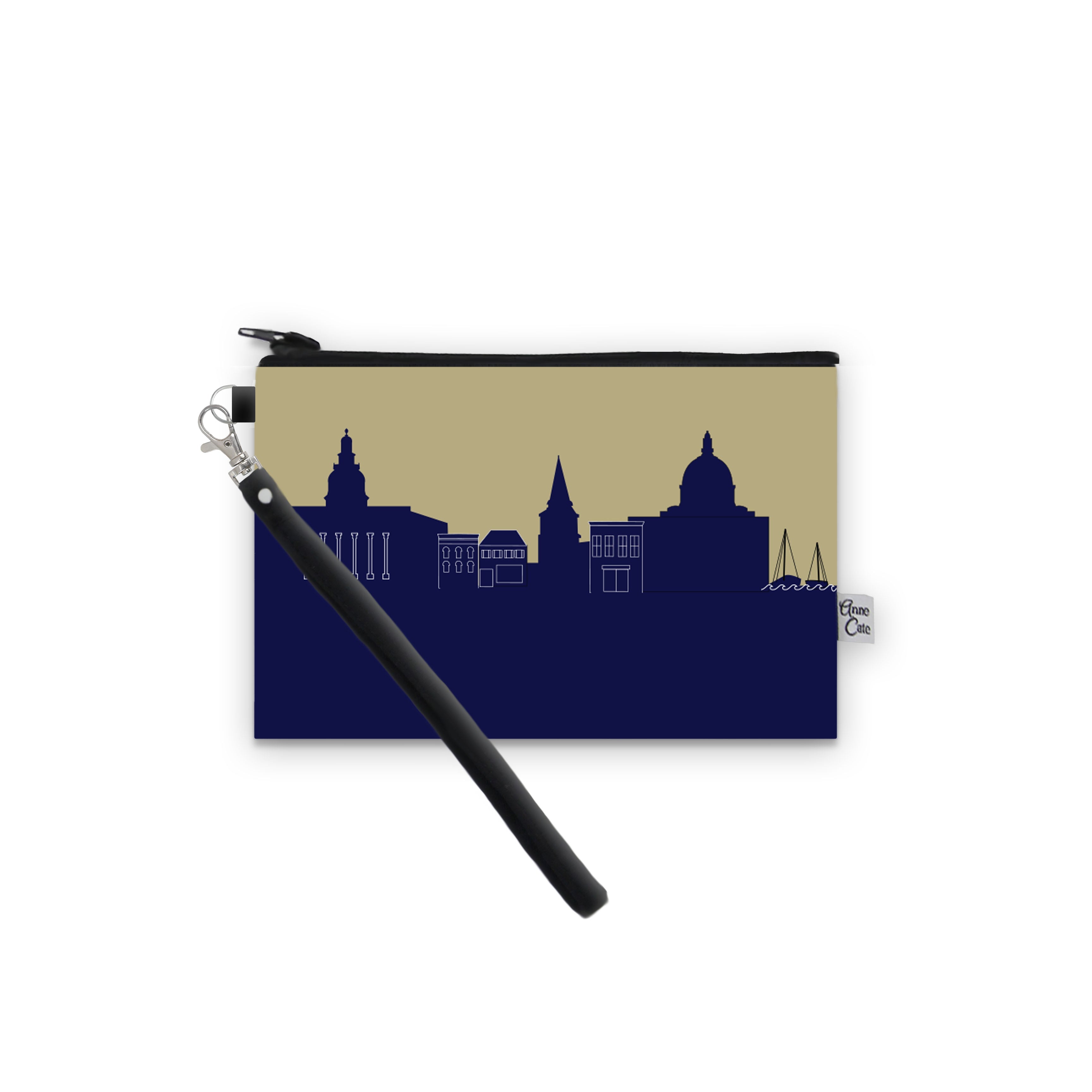 Collegiate Football Stadium Skyline Game Day Wristlet