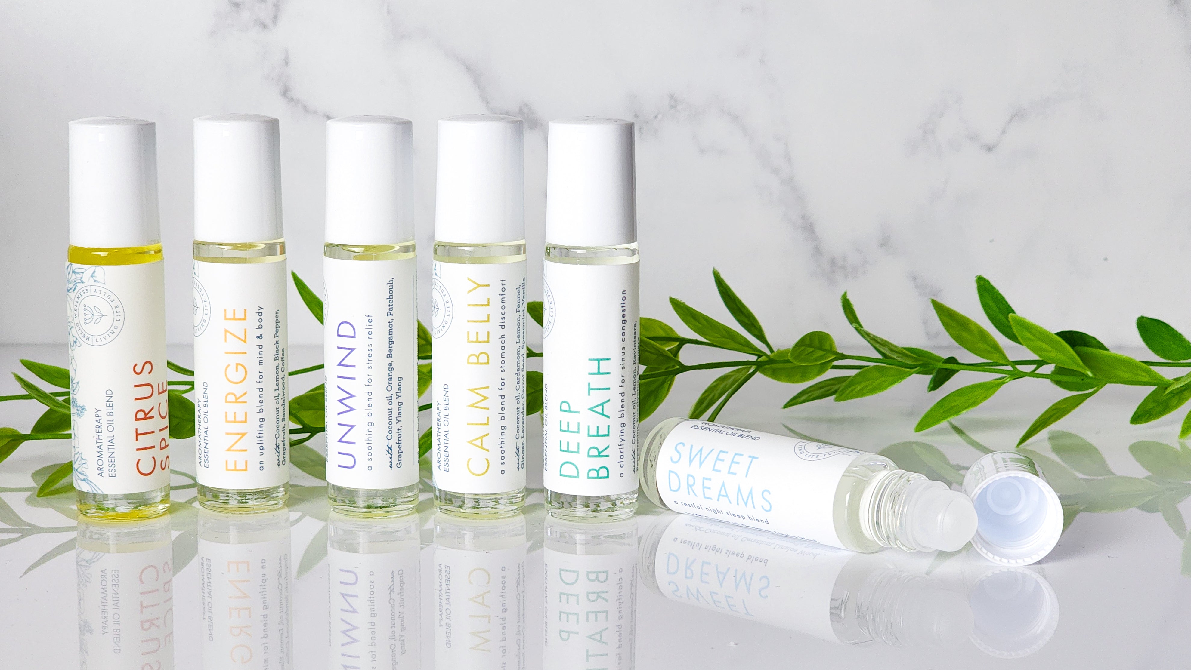 Aromatherapy Bliss Essential Oil Roll-On - 6 Scents