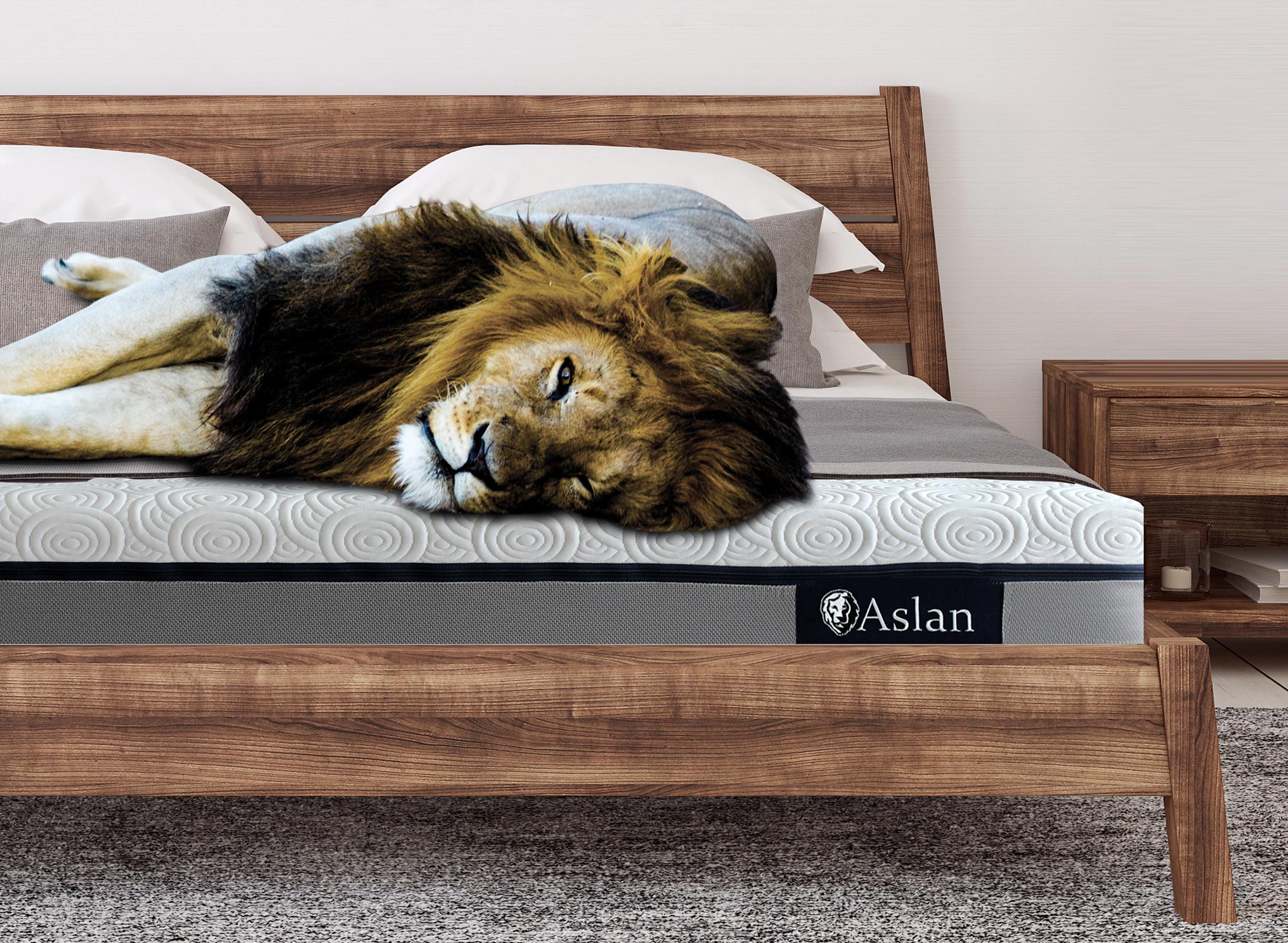 10" Aslan Cooling GEL Memory Foam Mattress - Medium Firm