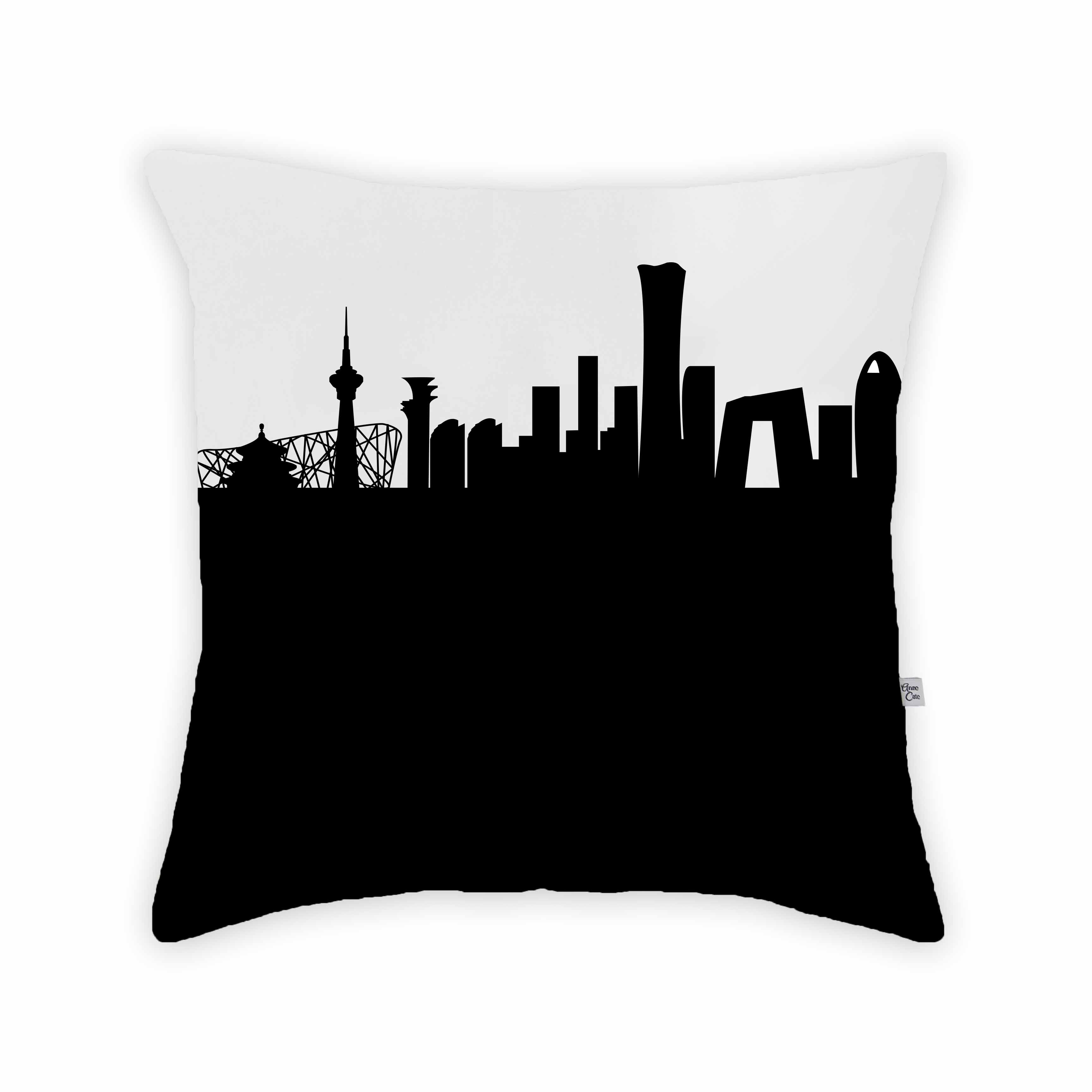 Skyline City Charm 16" by 16" Throw Pillow - Choose Your City