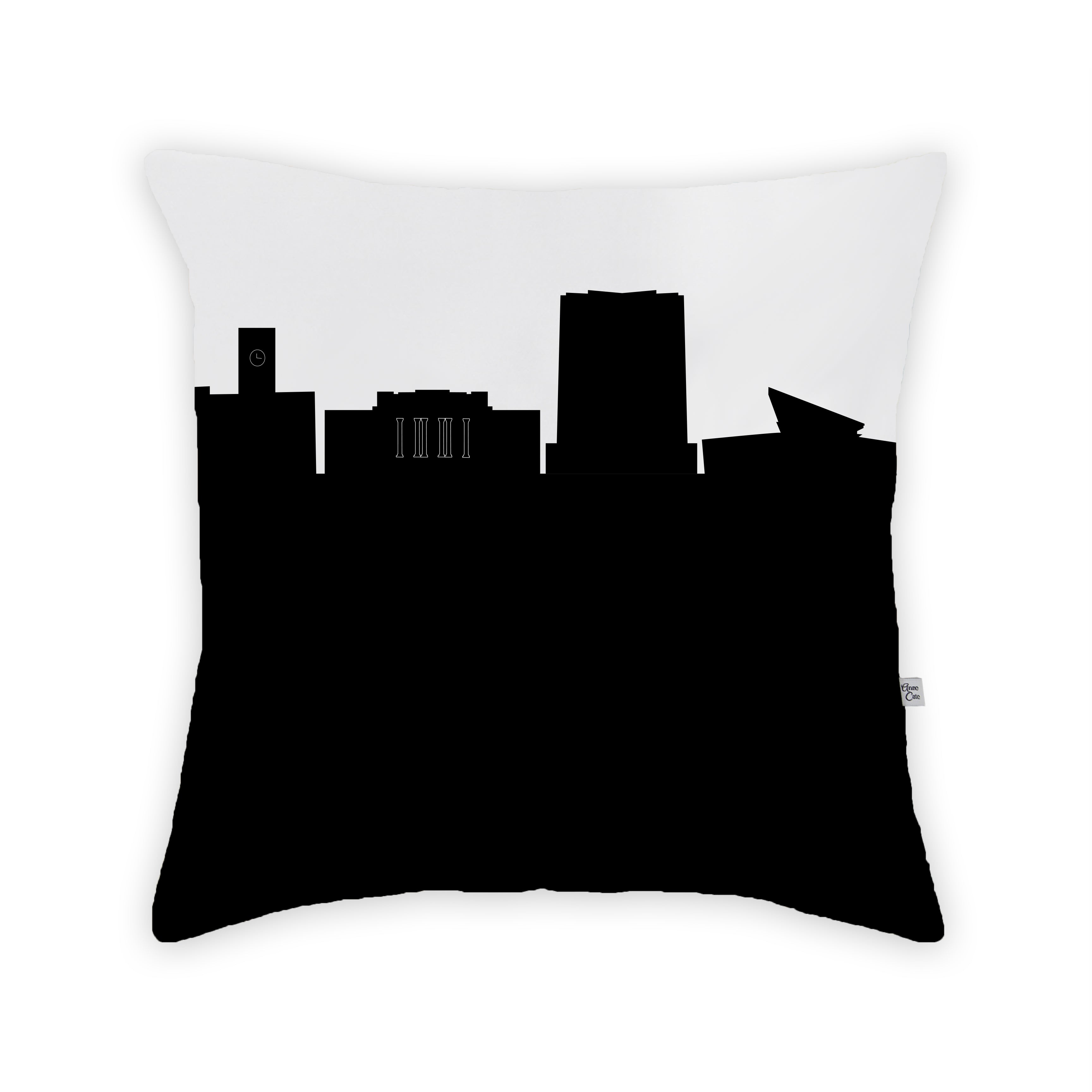 Skyline City Charm 16" by 16" Throw Pillow - Choose Your City