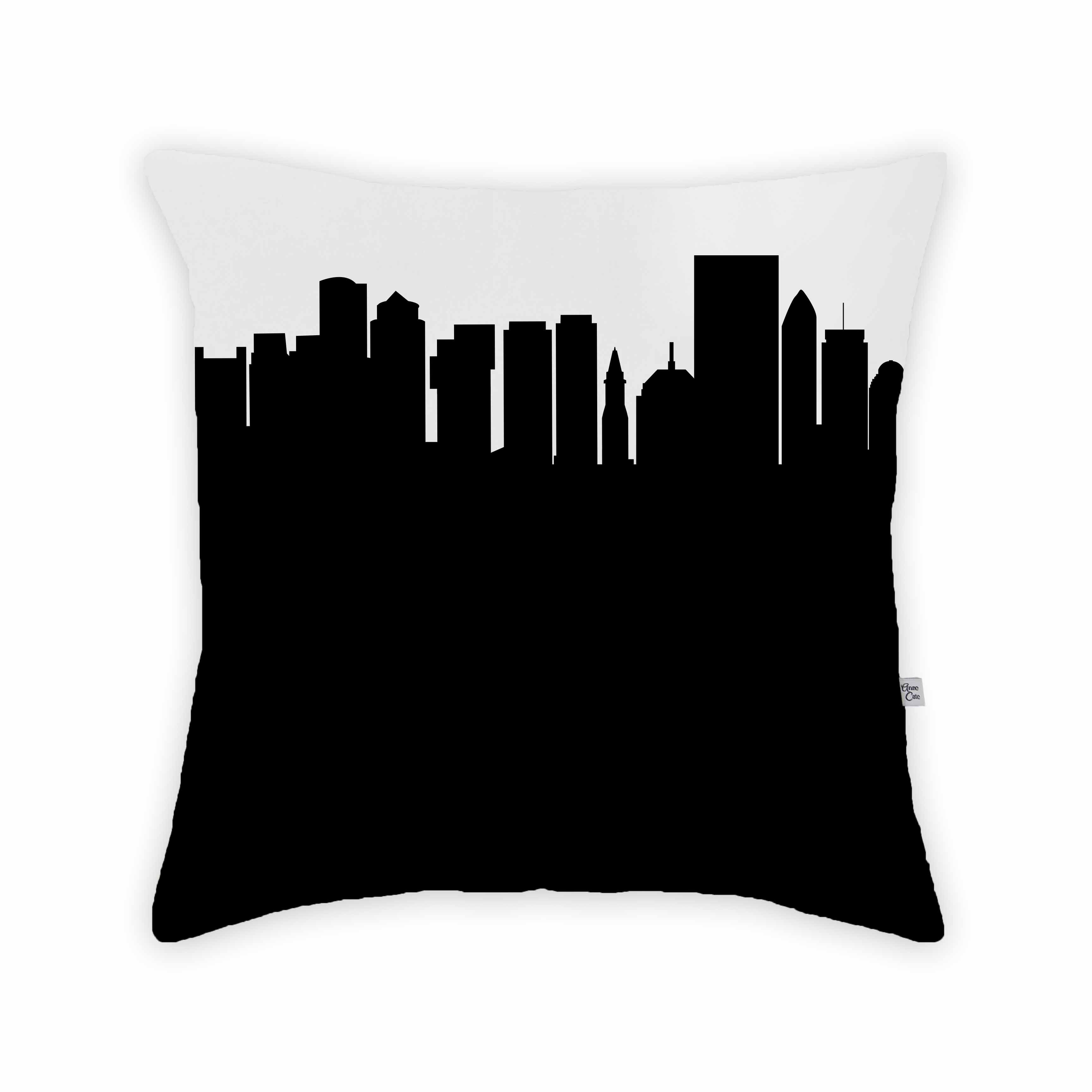 Skyline City Charm 16" by 16" Throw Pillow - Choose Your City