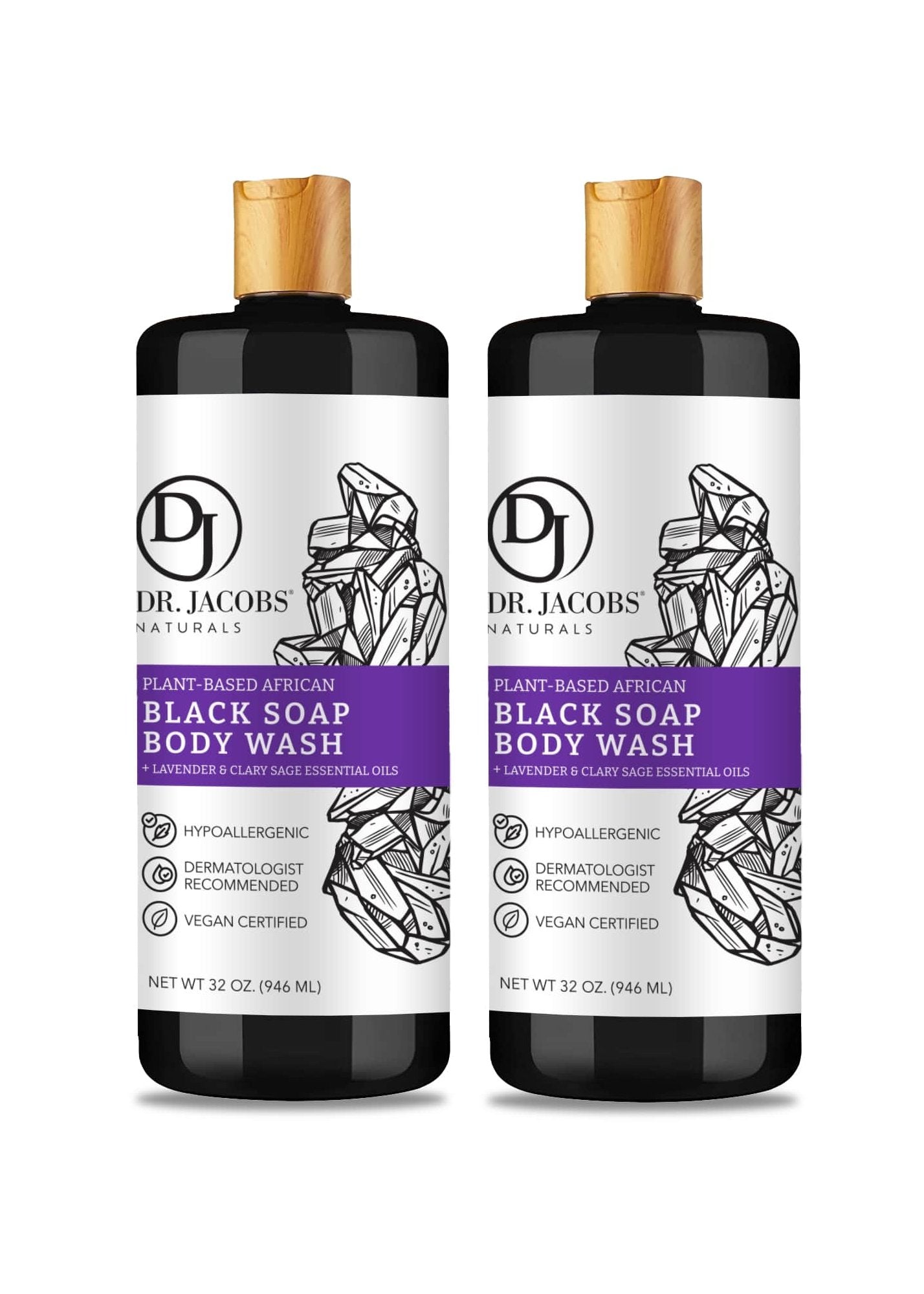 Black Soap Detoxifying Cleanser - Lavender & Sage