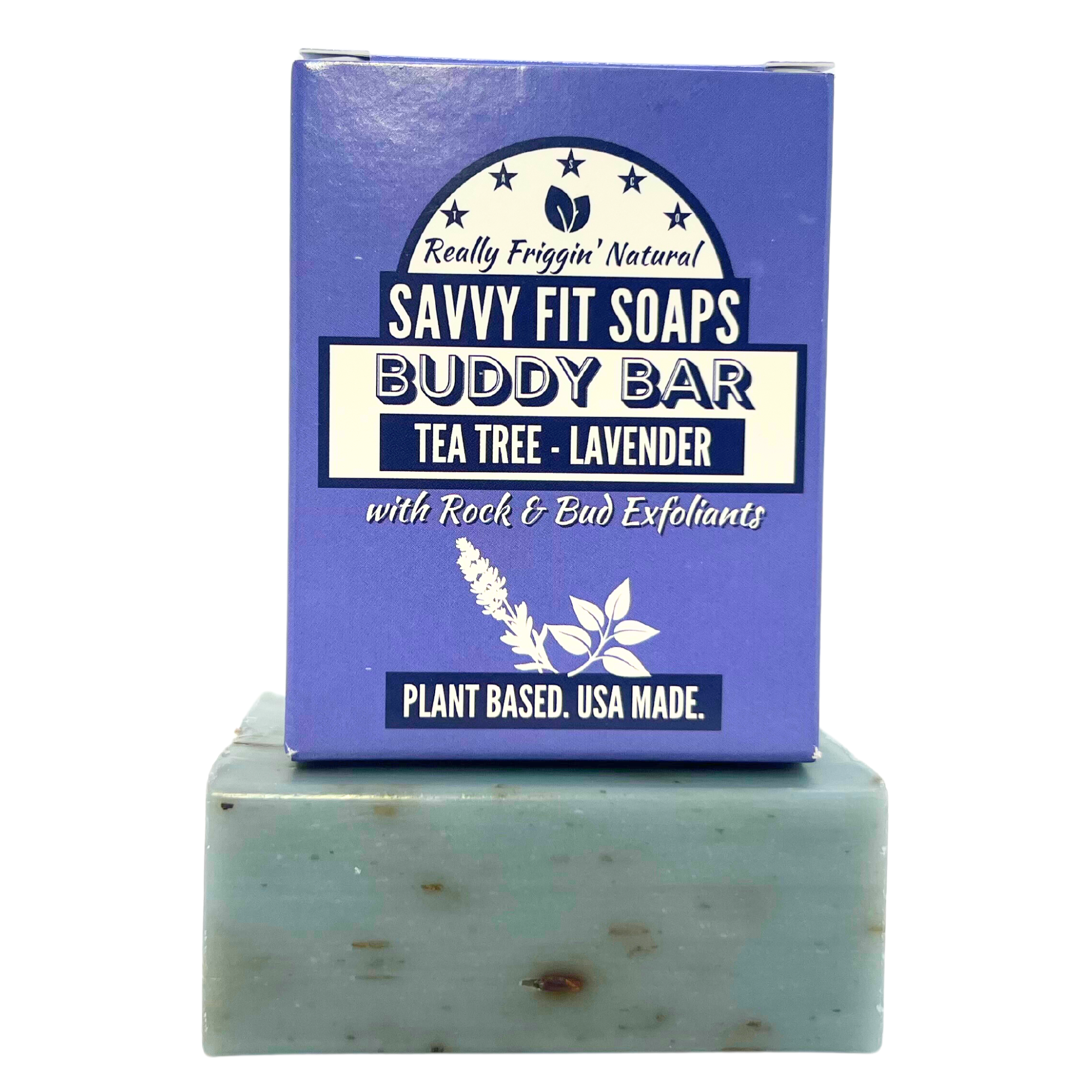 Buddy Bar Bath Soap - Lavender, Tea Tree, Peppermint 3 Pack