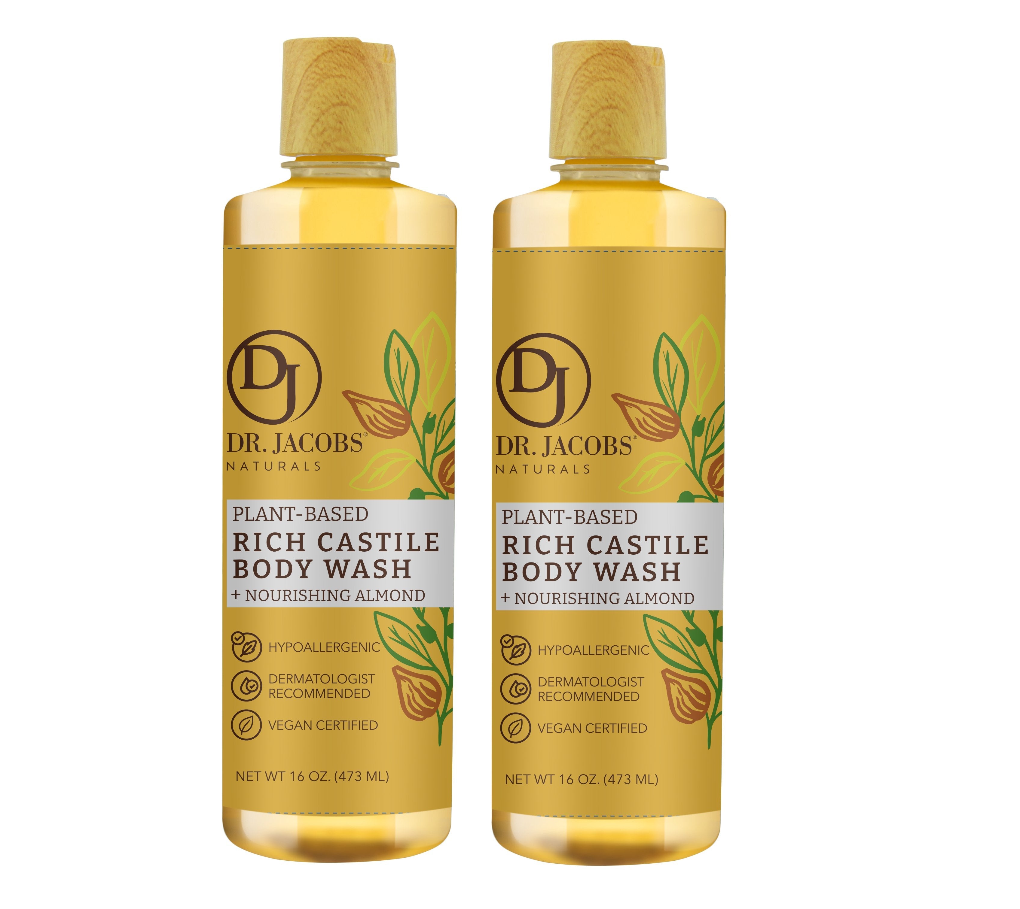 Almond Castile Soap Body Wash - 32 oz