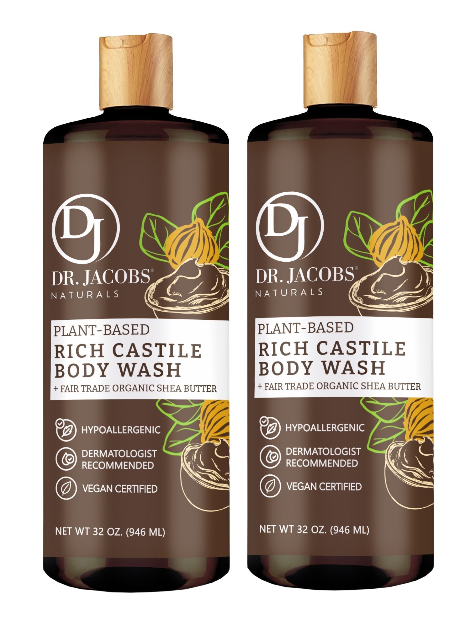 Shea Butter Castile Body Wash - 32 oz