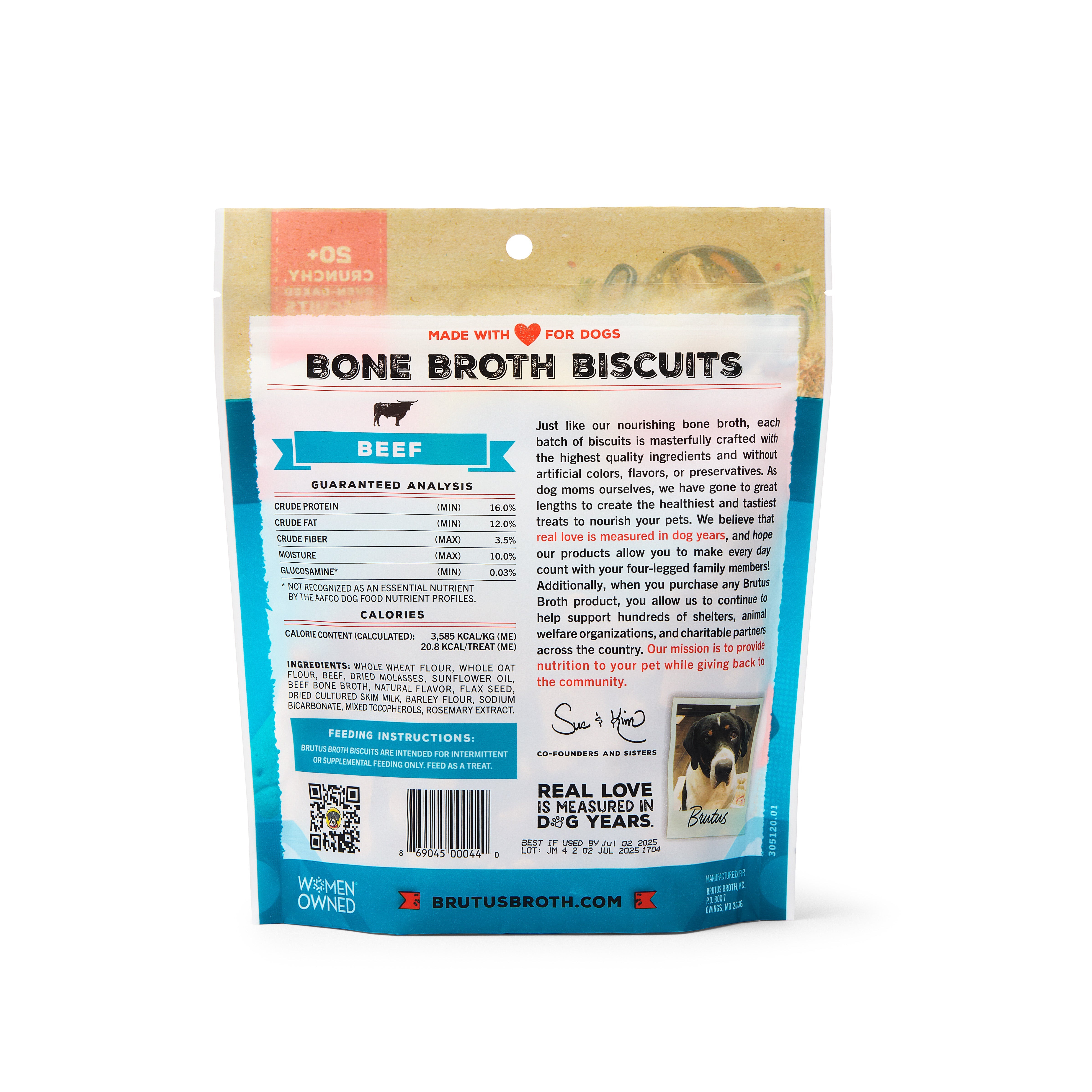 Natural High Protein Beef Broth Dog Biscuits