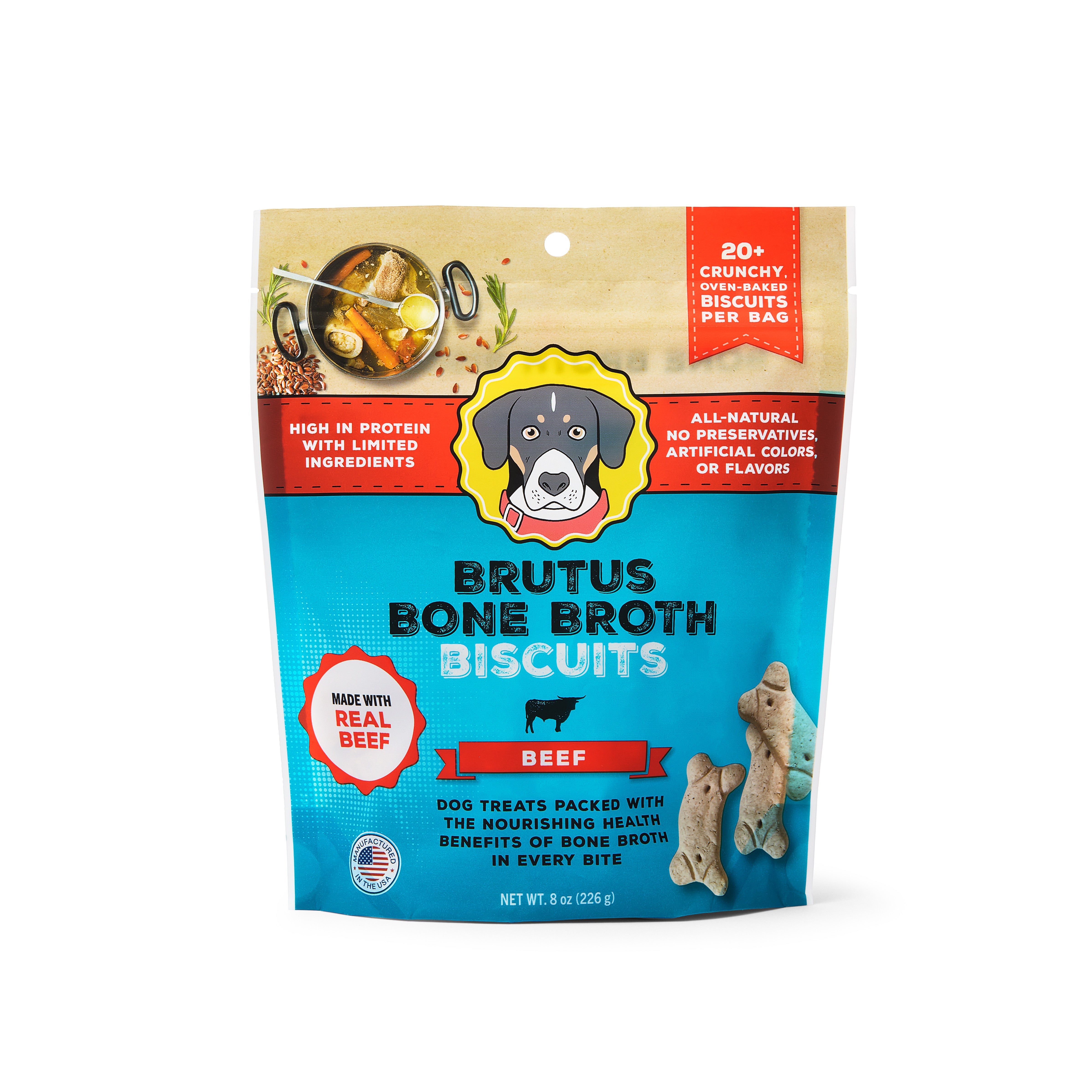 Natural High Protein Beef Broth Dog Biscuits