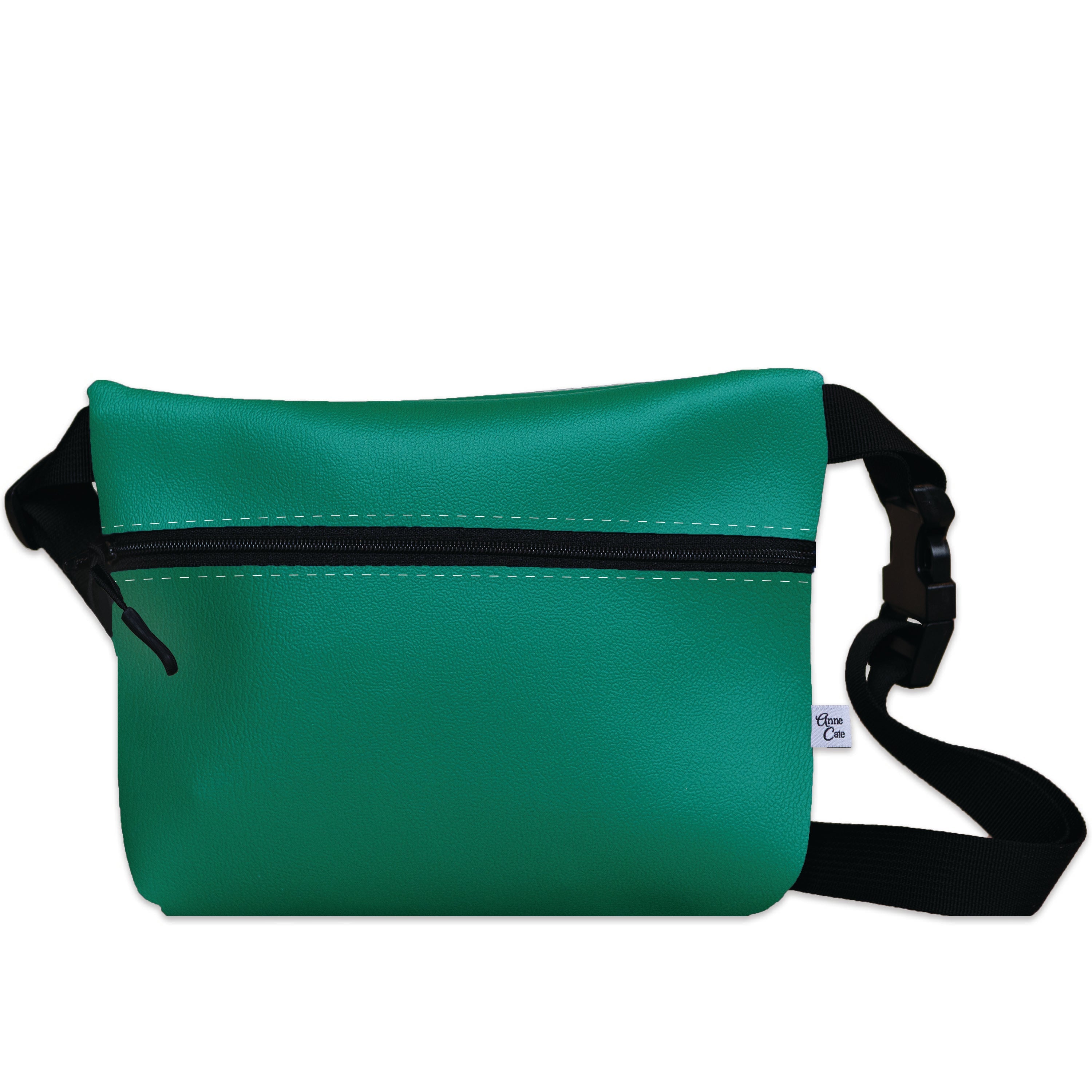 Vegan Leather Belt Bag, Fanny Pack - Green