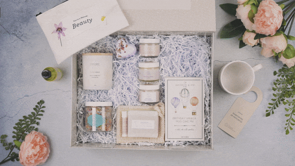 Luxury Birthday Gift Basket Pampering Box - All Natural