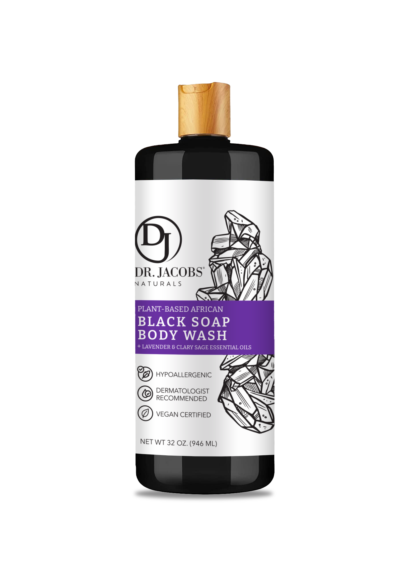 Black Soap Detoxifying Cleanser - Lavender & Sage