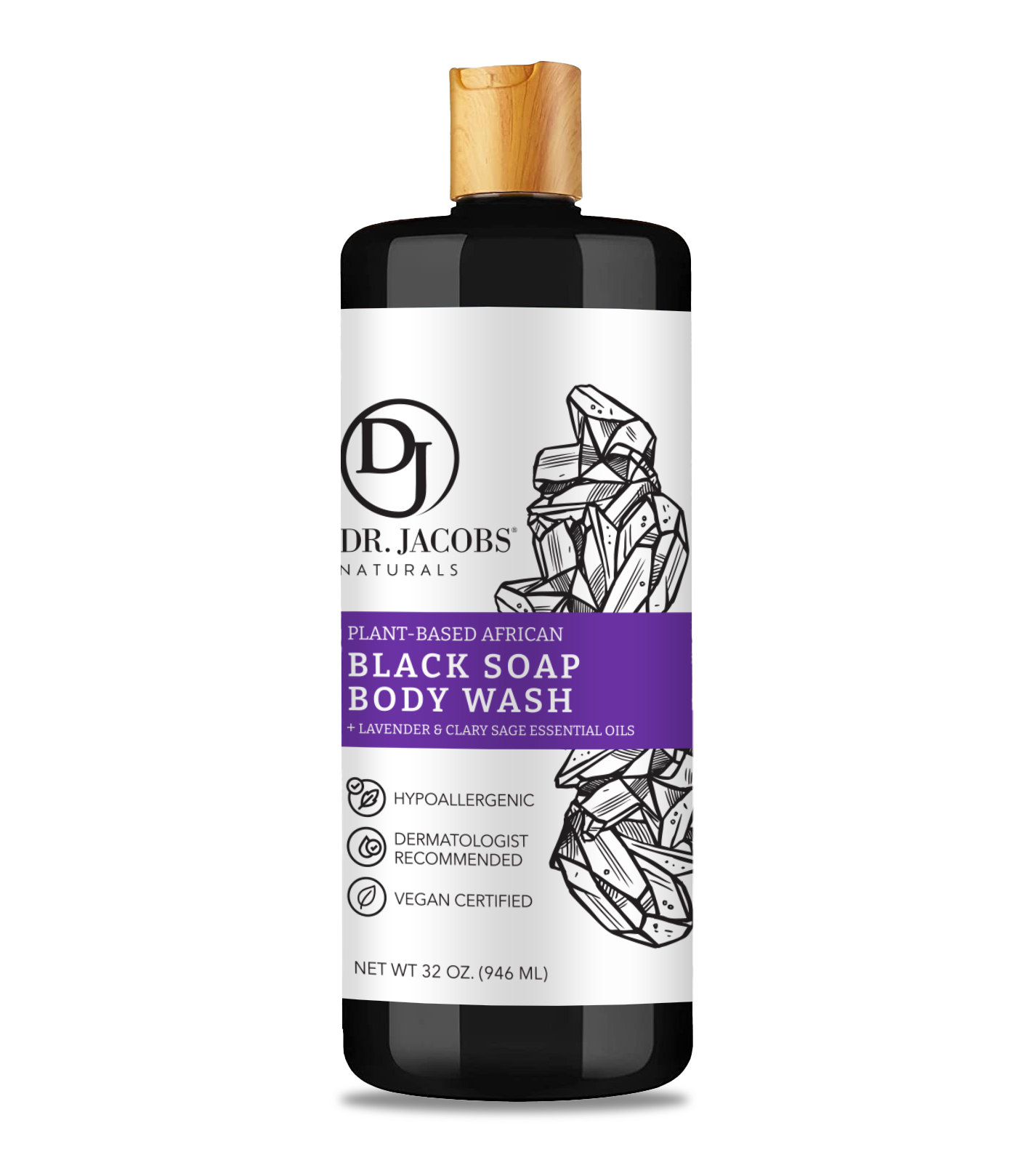 Black Soap Detoxifying Cleanser - Lavender & Sage
