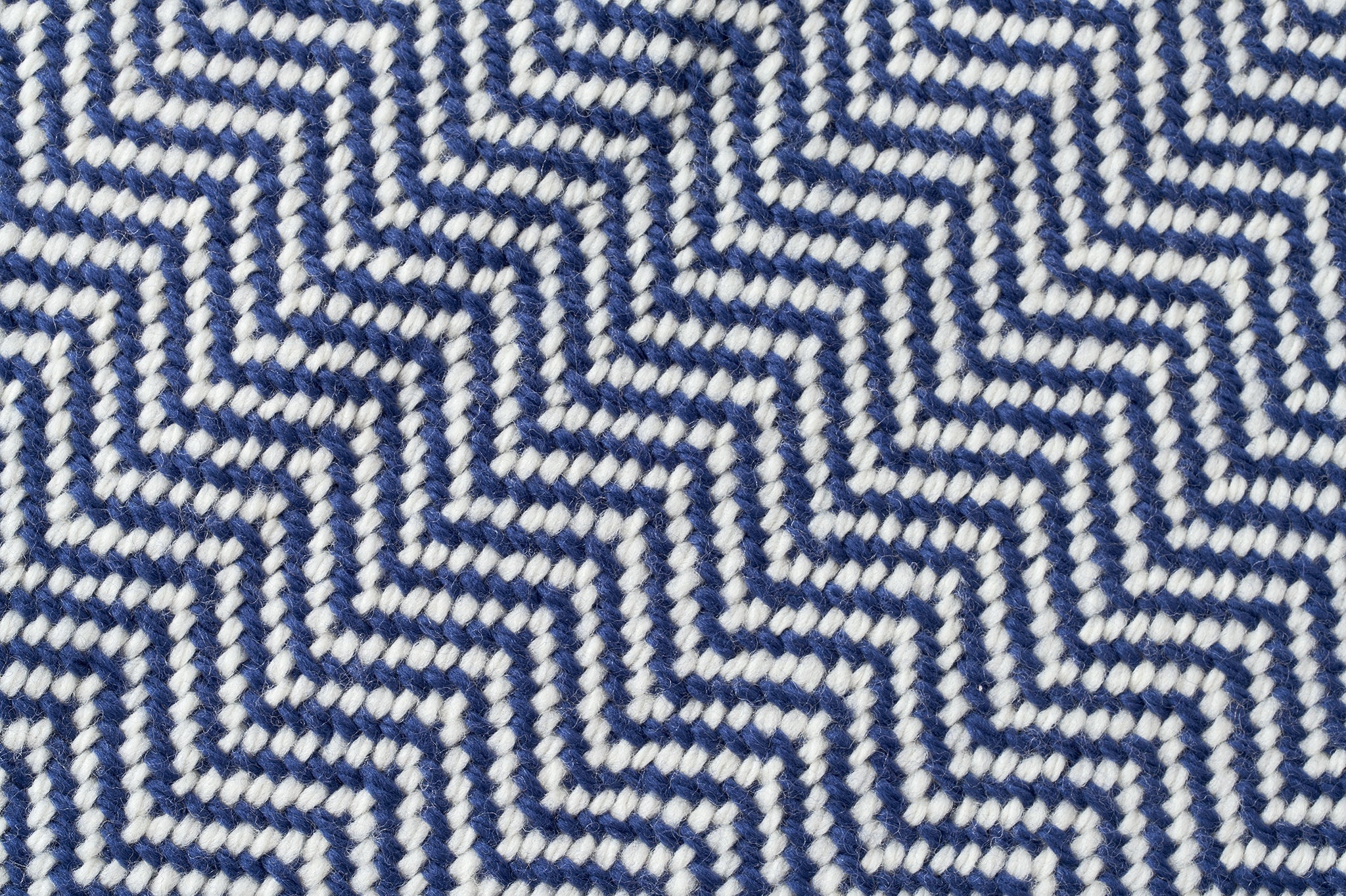 Wool Throw Blanket USA Climate Beneficial - Chevron