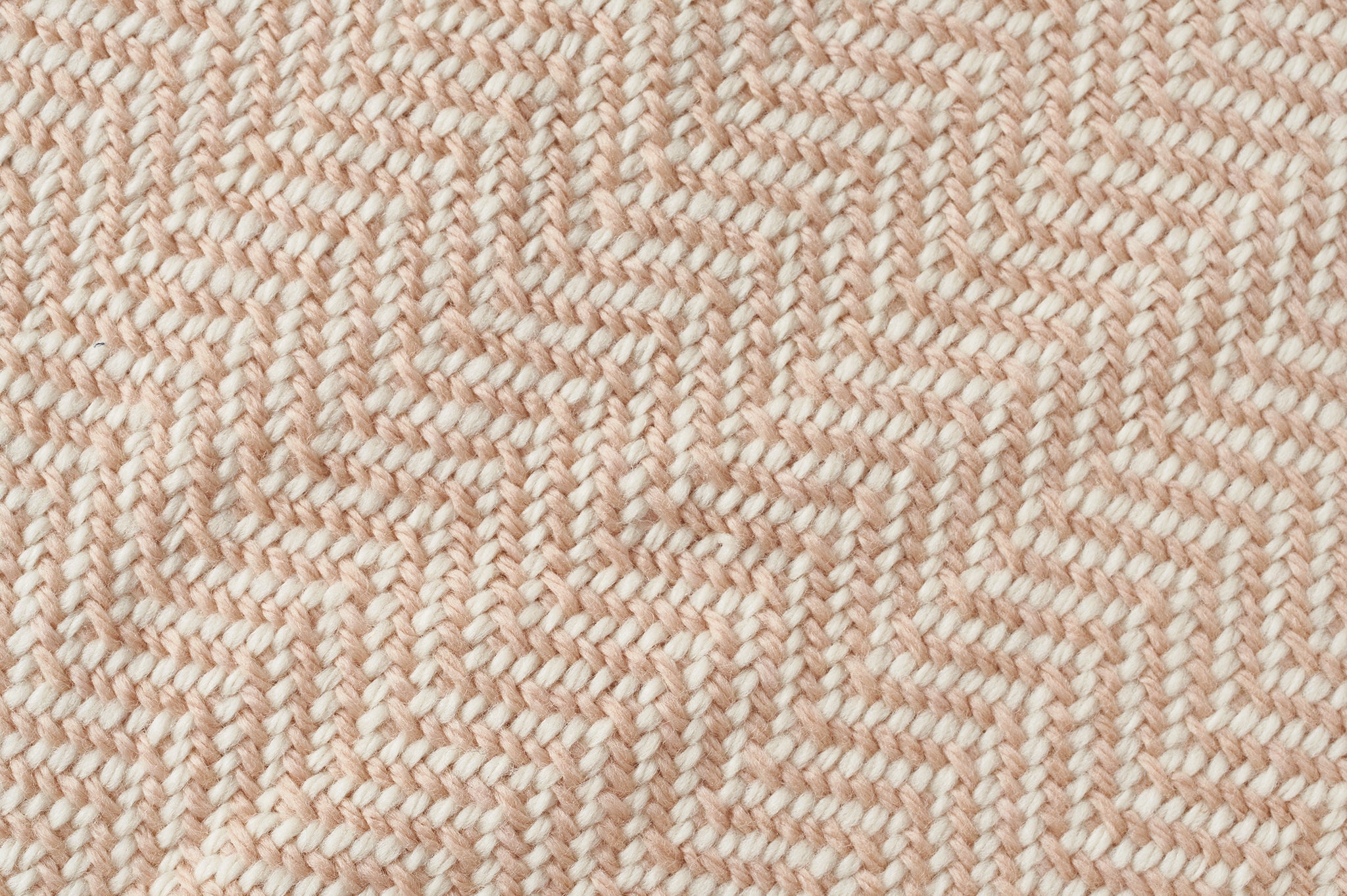 Wool Throw Blanket USA Climate Beneficial - Chevron