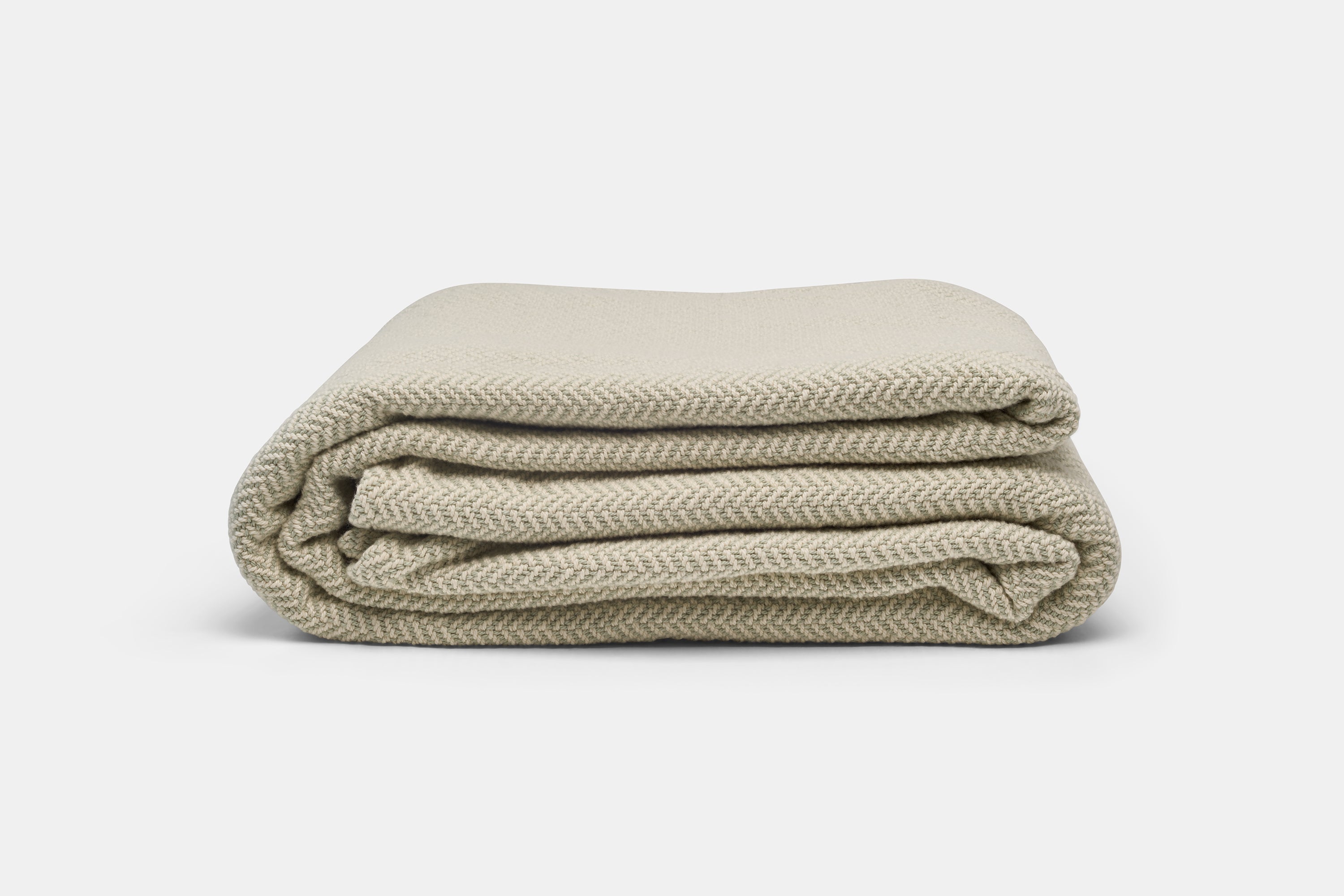 Cotton Blanket Herringbone Weave - Heirloom Quality