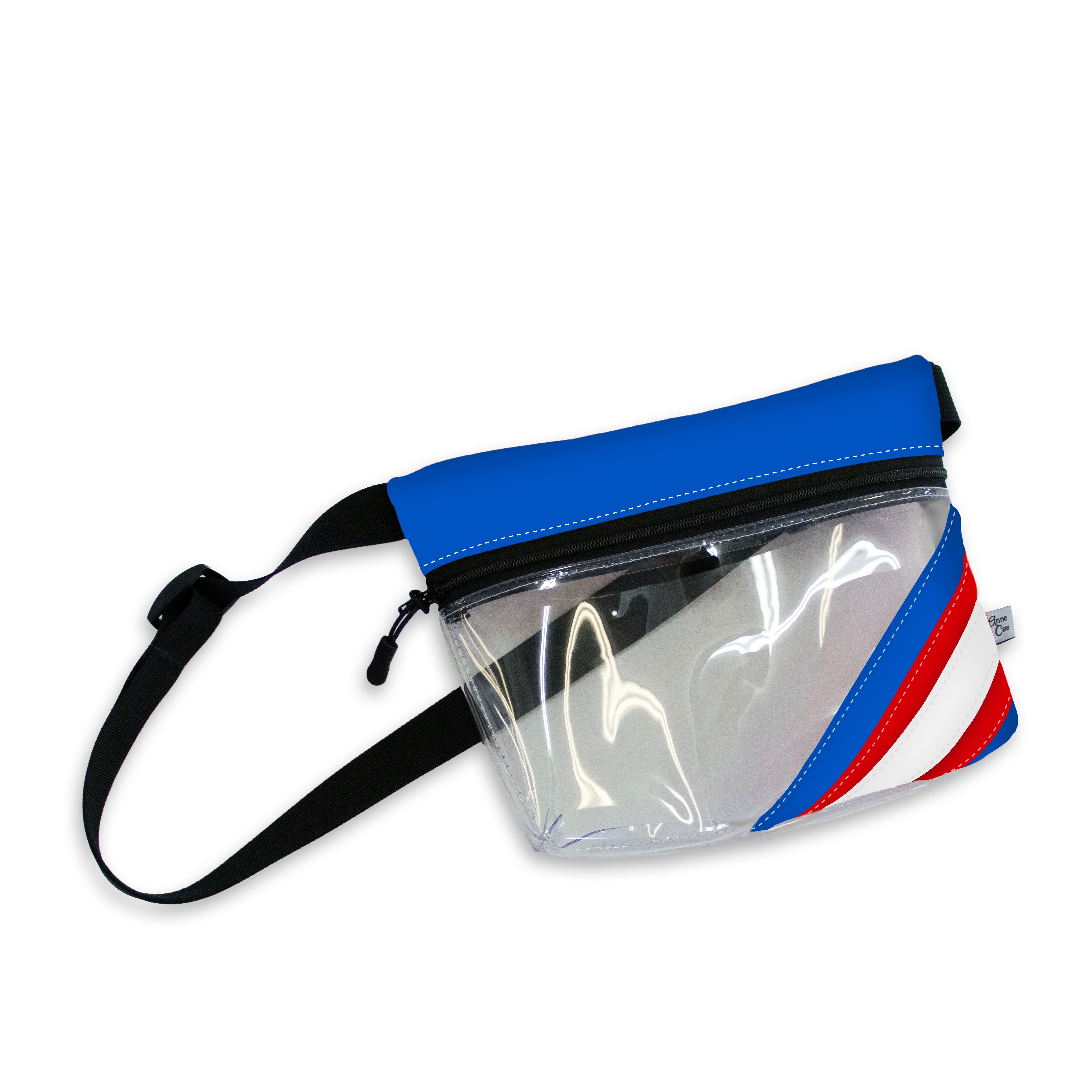 Collegiate Football Stadium Clear Stripe Game Day Fanny Pack