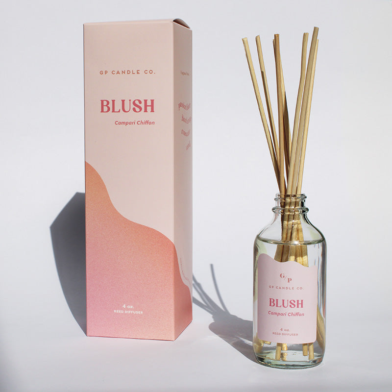 Blush 4 oz. Hue Reed Diffuser - Campari Chiffon