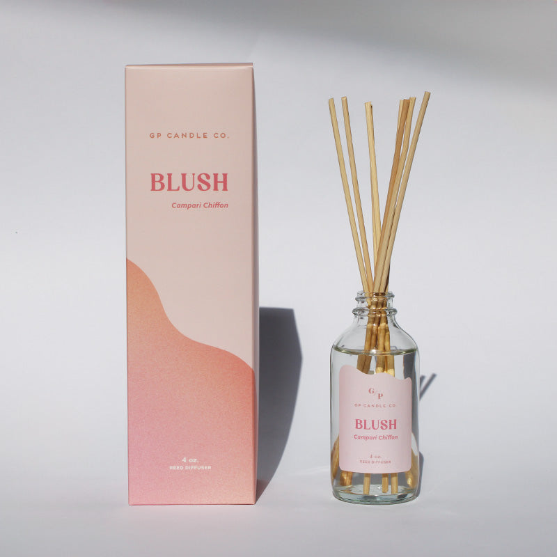 Blush 4 oz. Hue Reed Diffuser - Campari Chiffon