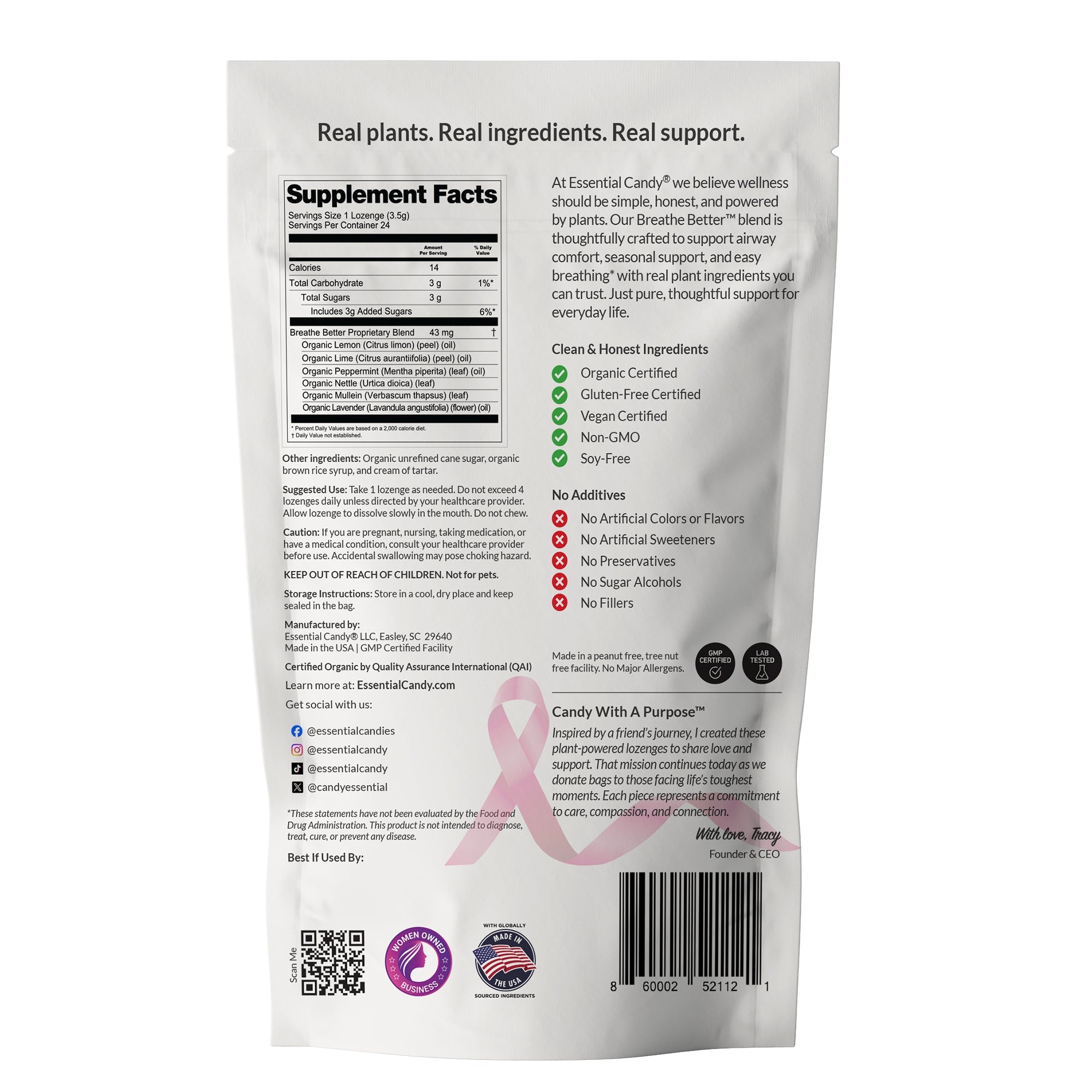Breathe Better Botanical Lozenges - 24 Count
