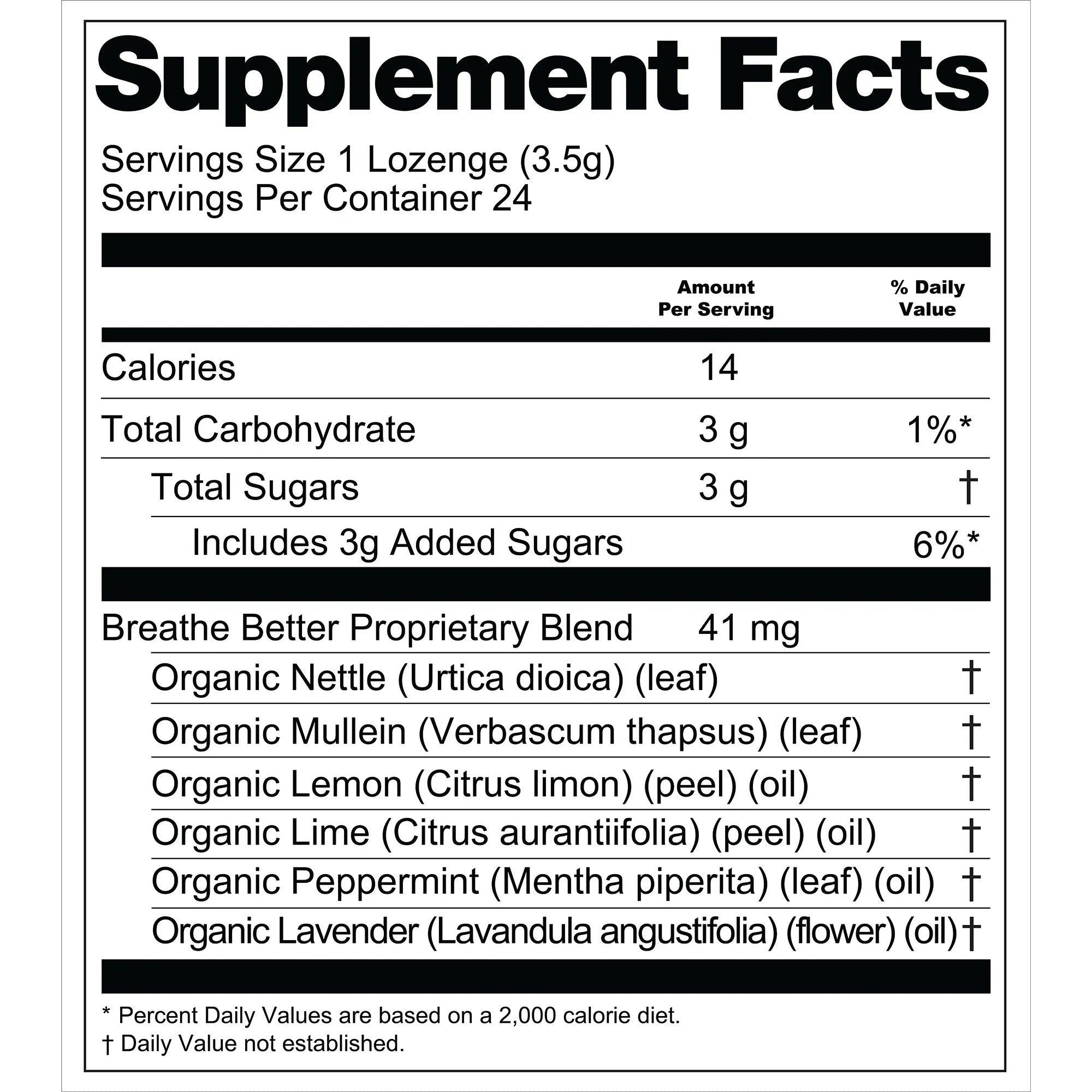 Breathe Better Botanical Lozenges - 24 Count