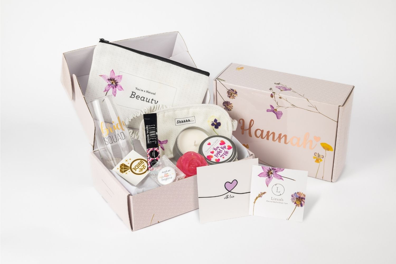 Bridal Shower Pamper Gift, Bridesmaids Natural Spa Box Set