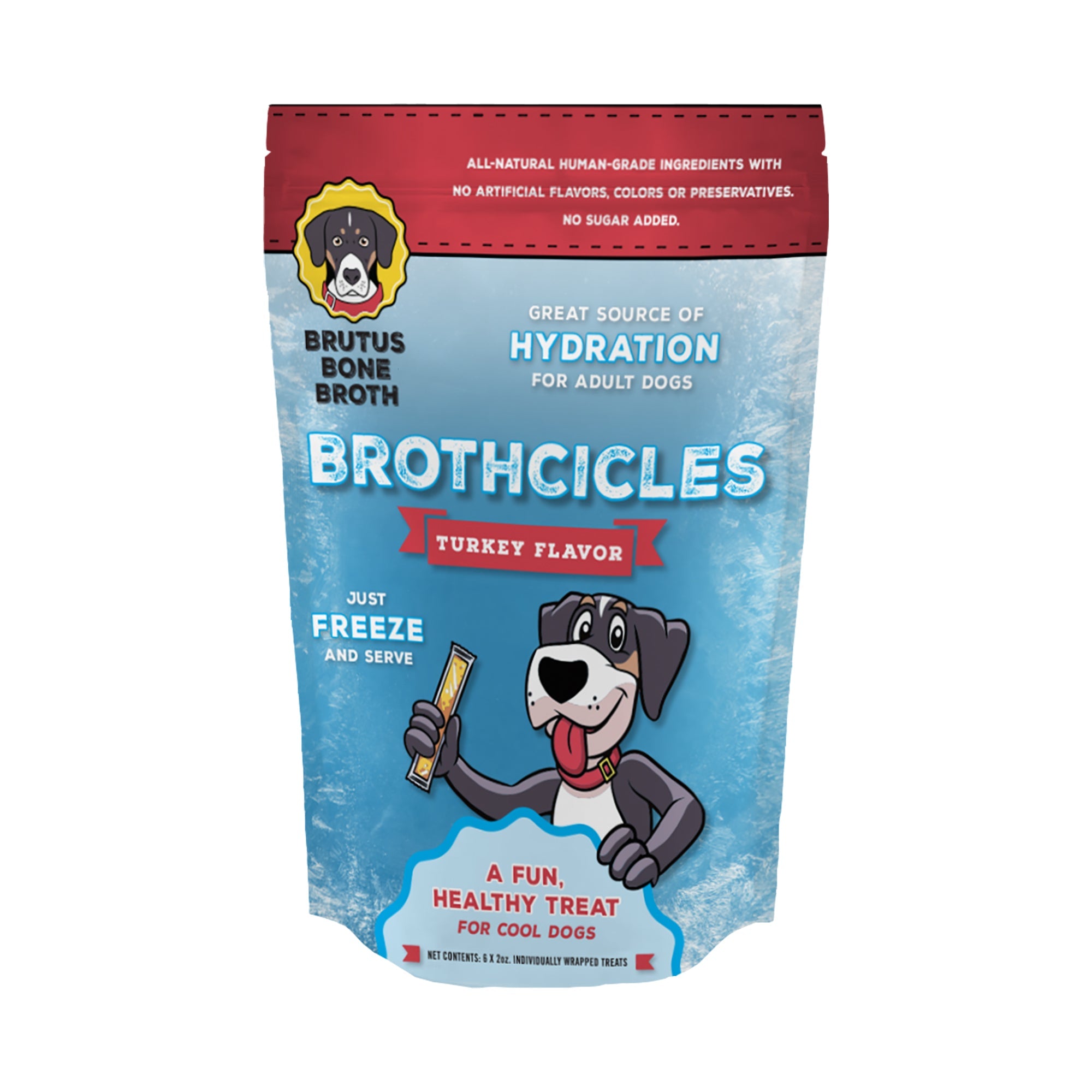 Natural Brutus Brothcicles Frozen Dog Treats - 6 Ct.