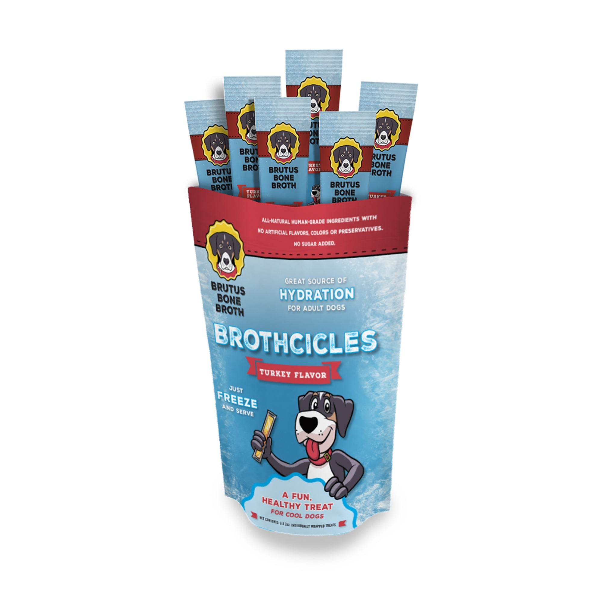 Natural Brutus Brothcicles Frozen Dog Treats - 6 Ct.