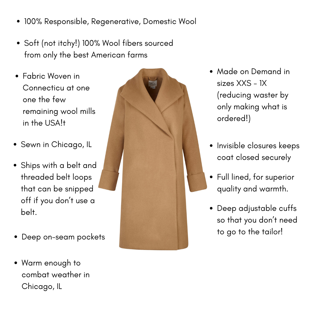 The Southport Wool Overcoat - Camel