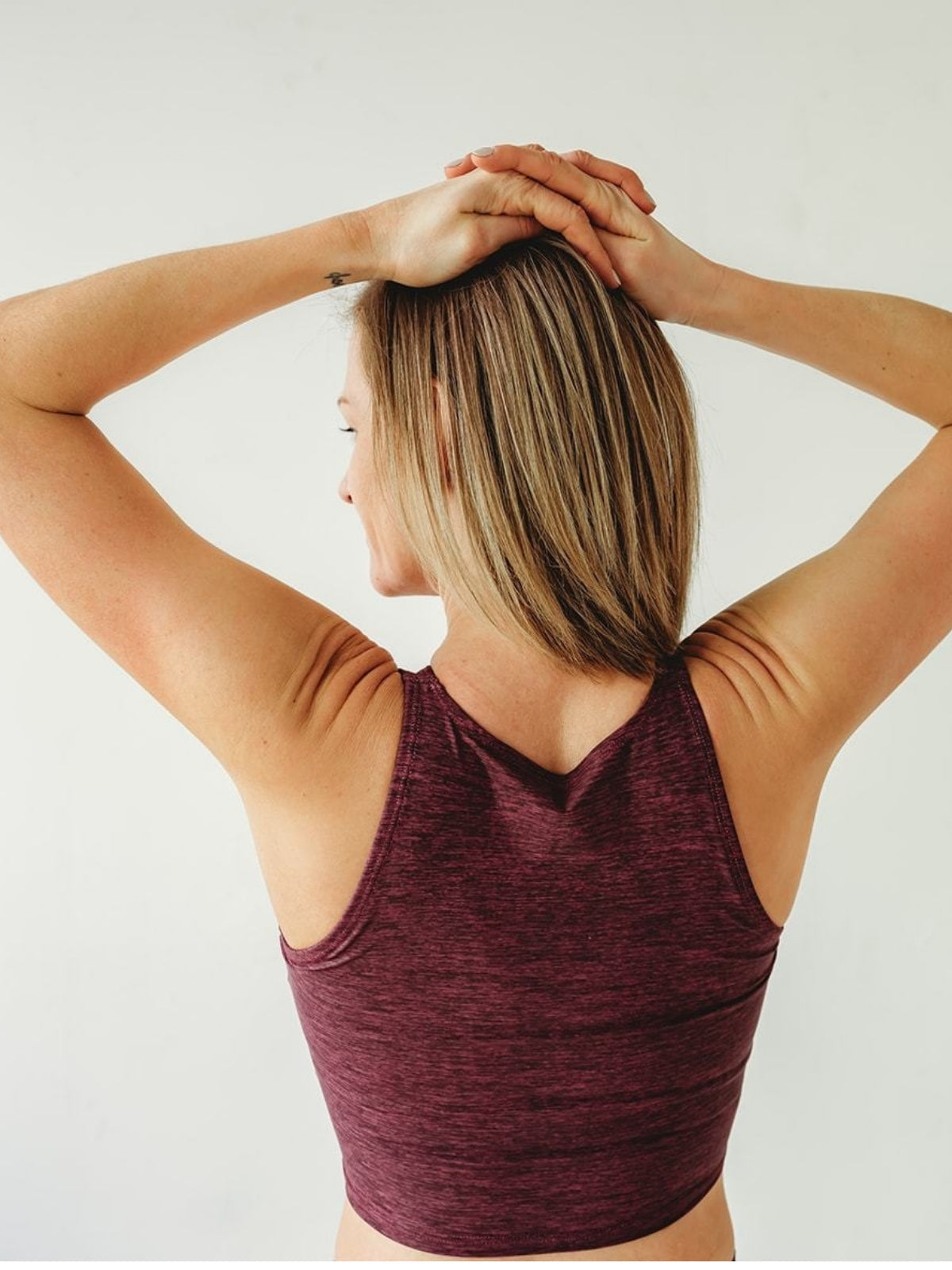 Eco-Friendly Burgundy Native Crop Top