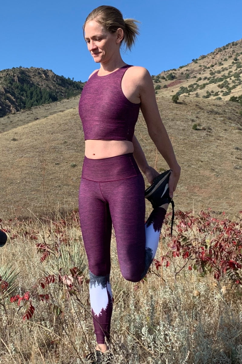 Eco-Friendly Burgundy Native Crop Top