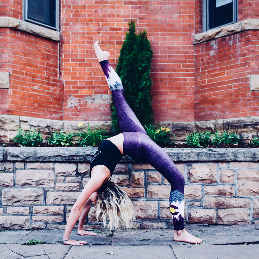 Eco-Friendly Burgundy Native Yoga Pants