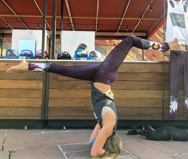 Eco-Friendly Burgundy Native Yoga Pants