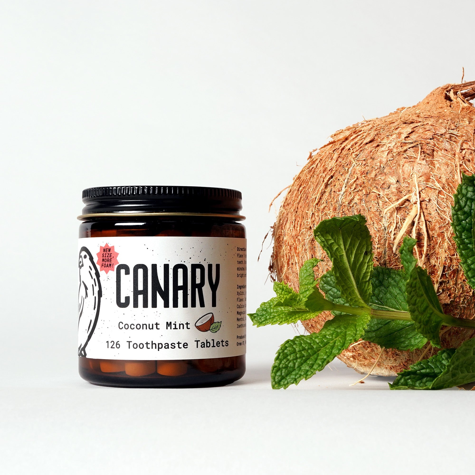 Plastic-Free Coconut Mint Toothpaste Tablets