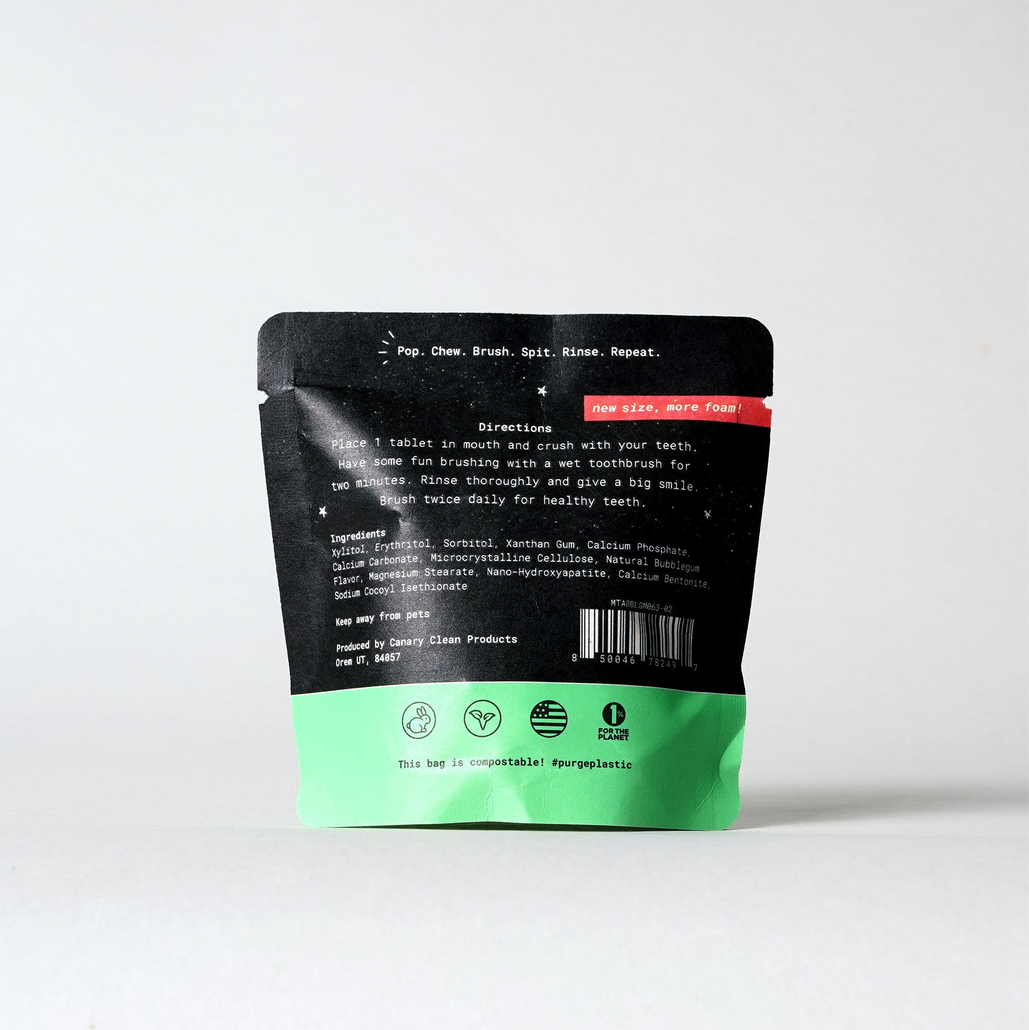 Eco-Friendly Toothpaste Tablets - Bubble Gum