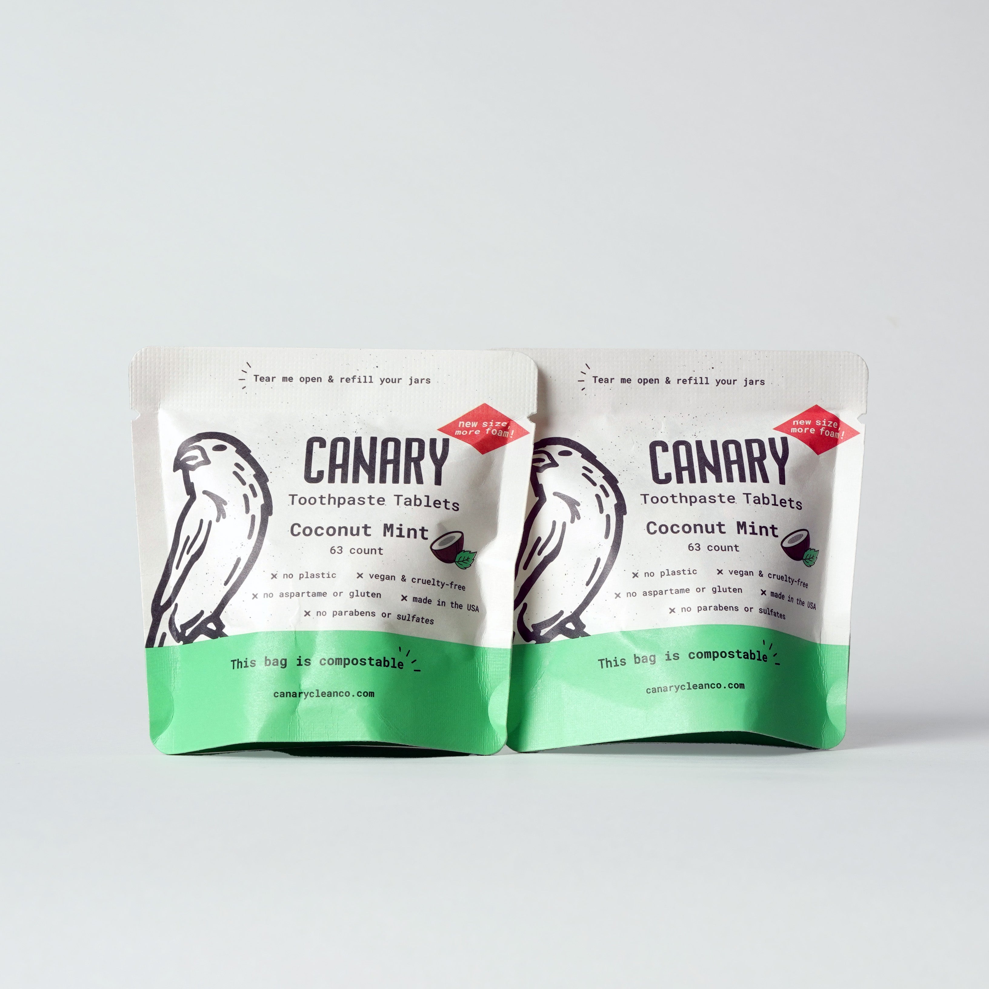 Plastic-Free Coconut Mint Toothpaste Tablets