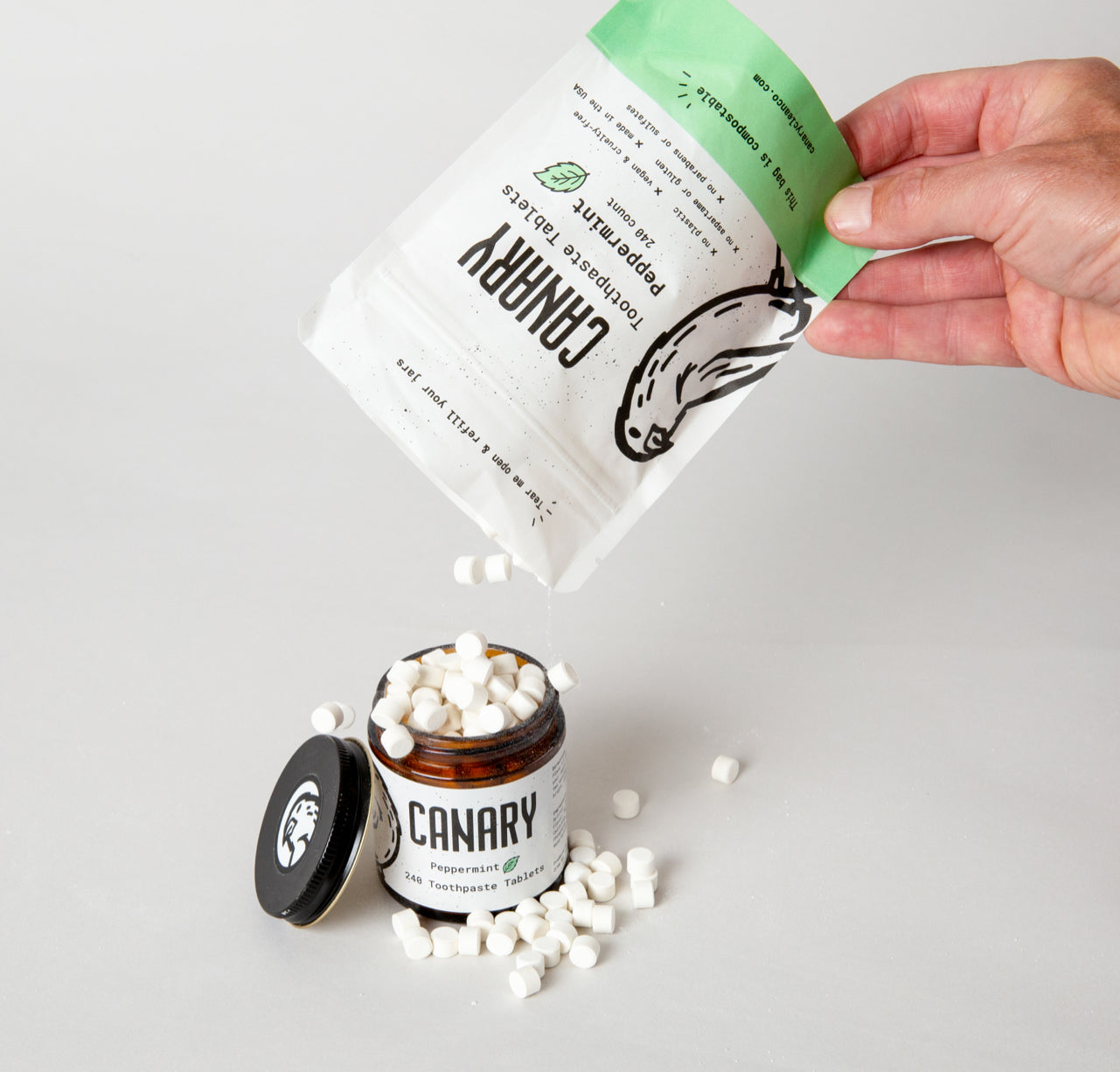 Eco-Friendly Toothpaste Tablets - 4 Pack Sample Set